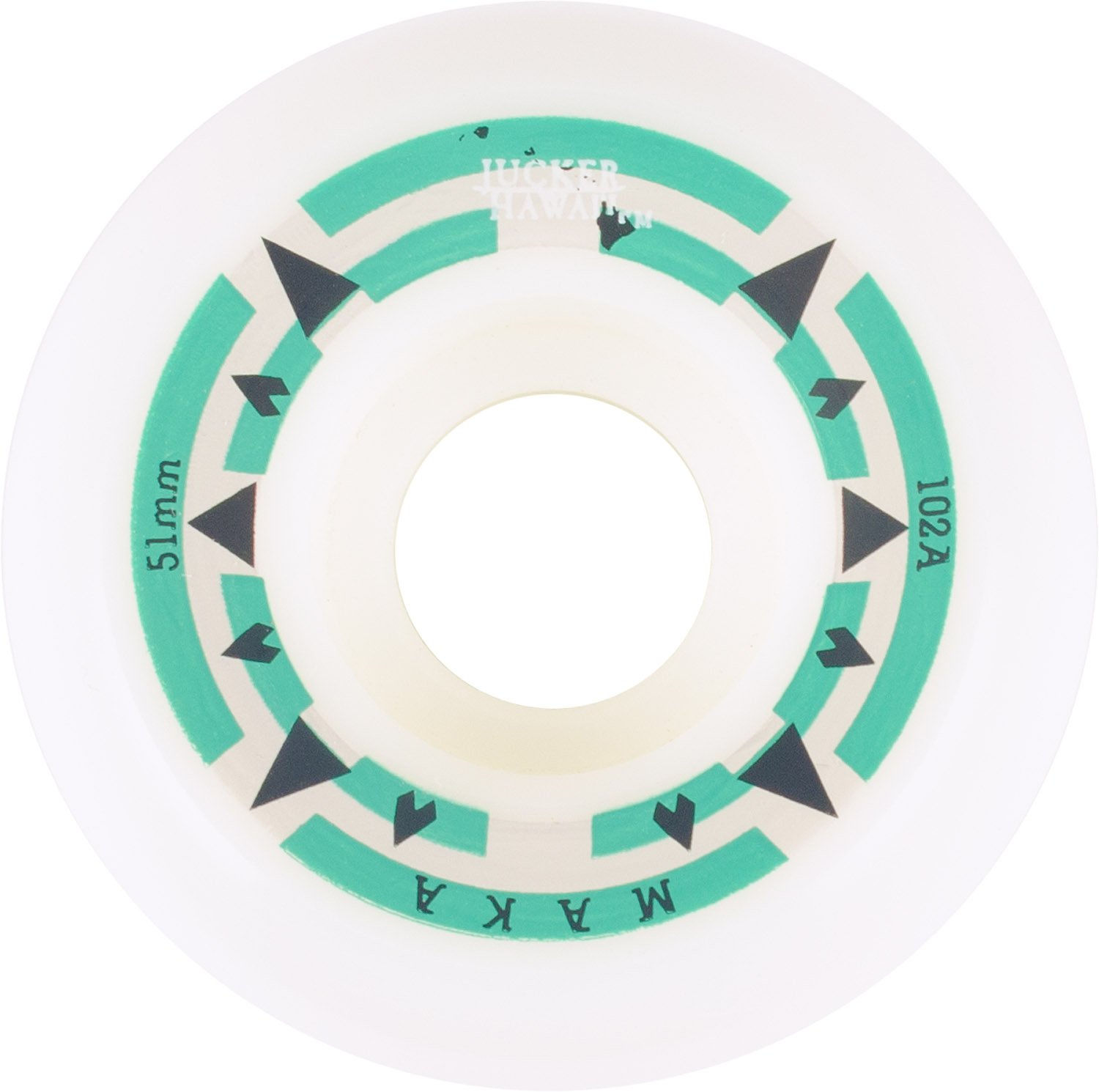 Jucker Hawaii Maka ruote skateboard 51mm 102A set 4 pezzi