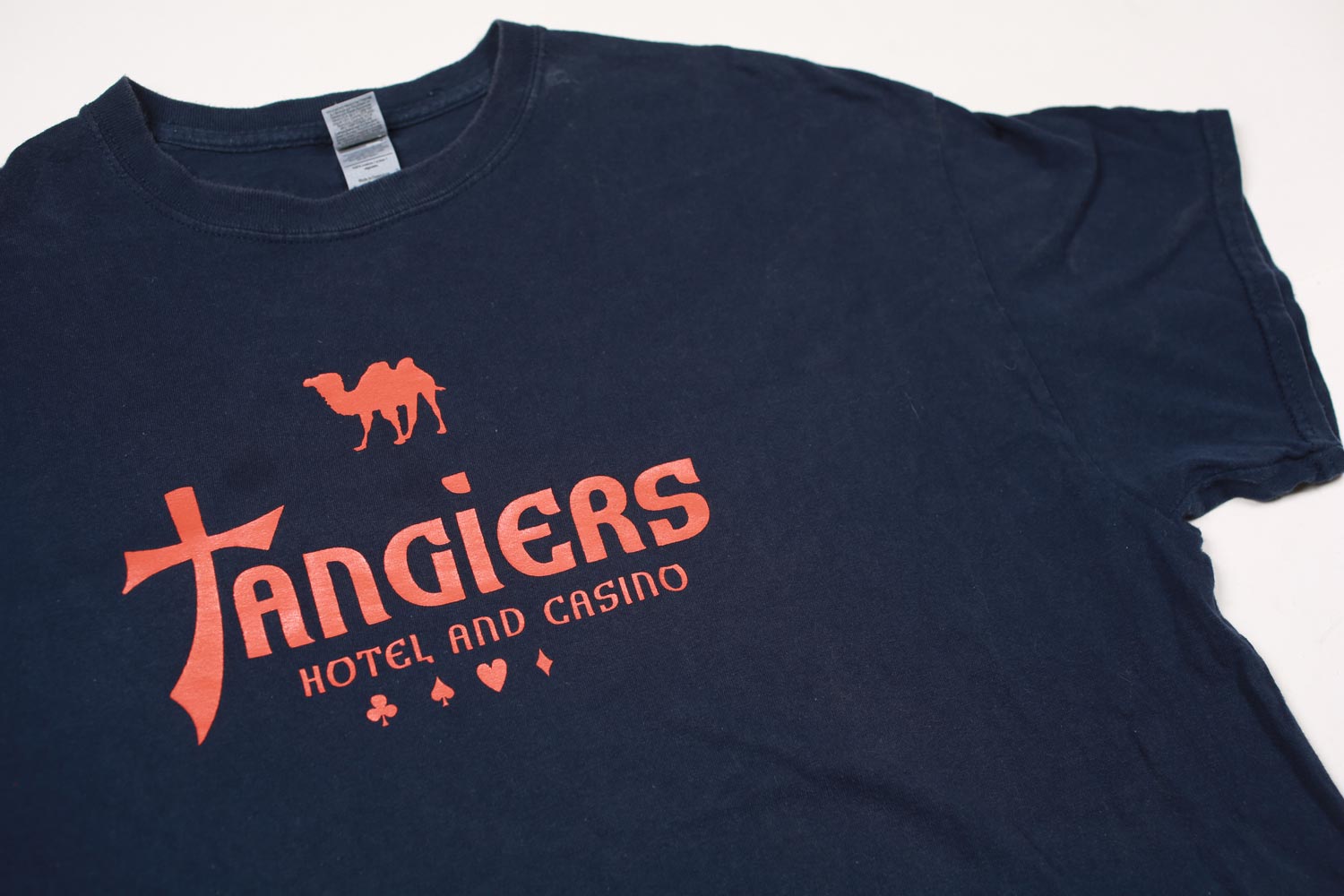 Tangiers Hotel Casino maglietta vintage blu XL cotone
