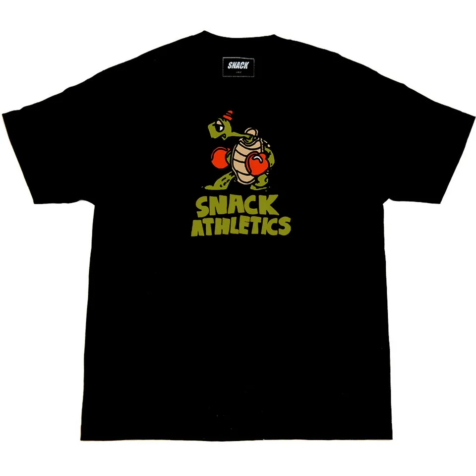 Snack Athletics T-Shirt Nera in Cotone Taglia M