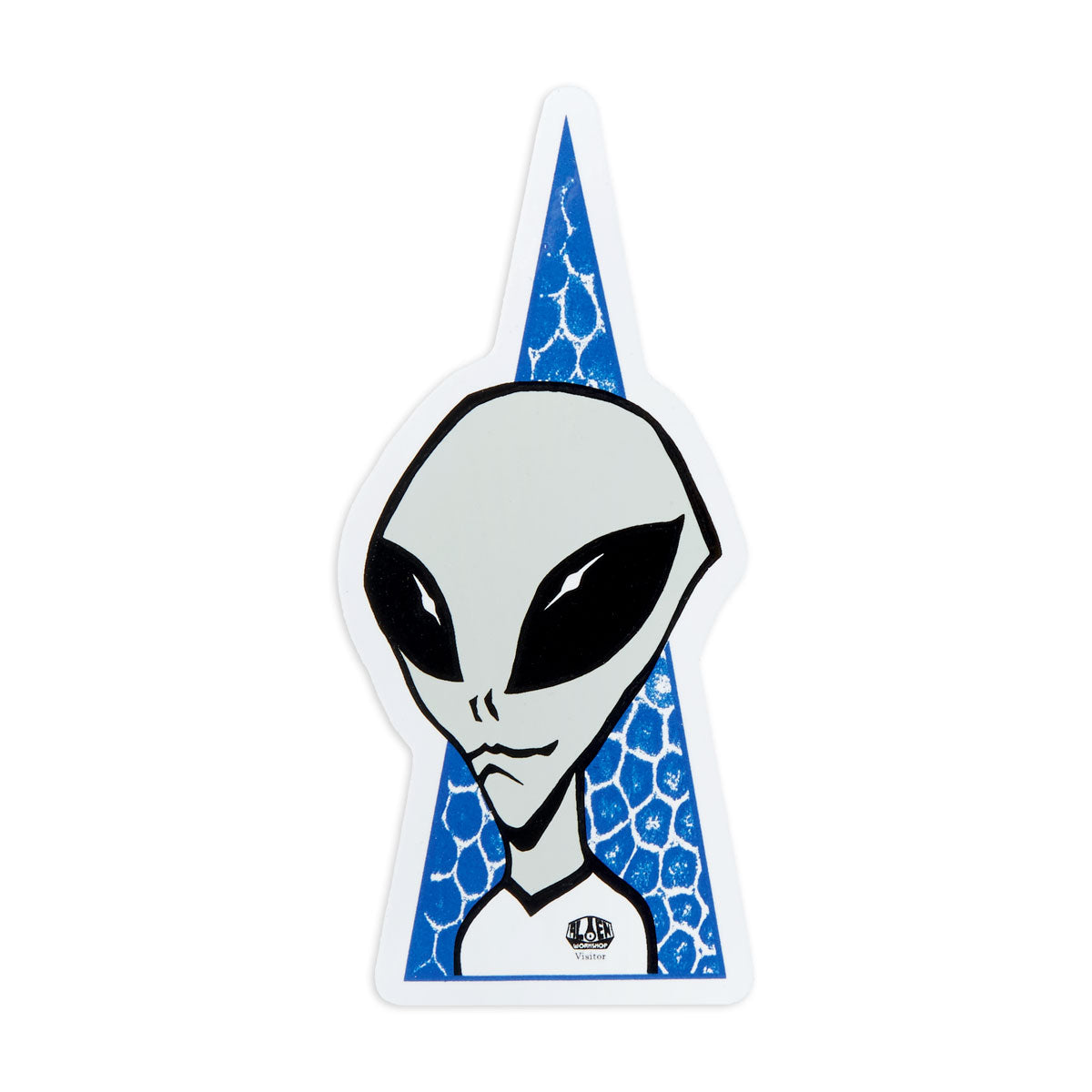 Alien Workshop Visitor adesivo blu lucido