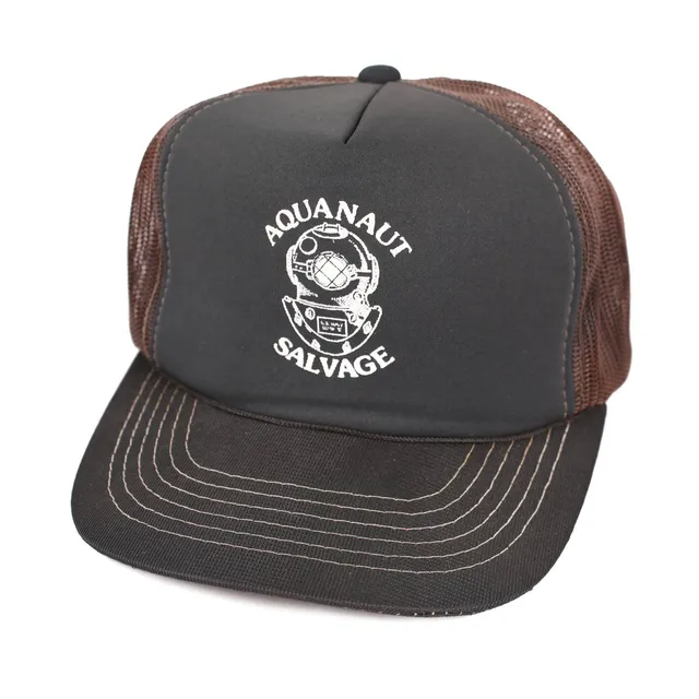 Aquanaut Salvage Cappello Trucker Mesh Nero Vintage
