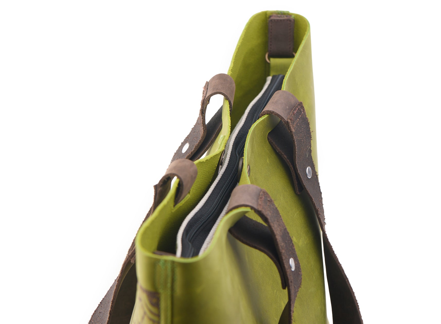 AC Longboards Acid Green Mexican Skull borsa pelle