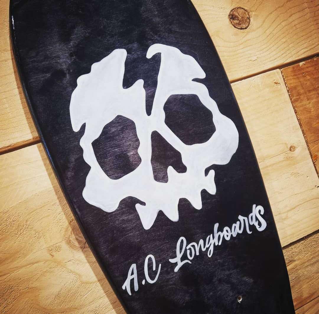 A.C Skull longboard cruiser betulla 23,6"