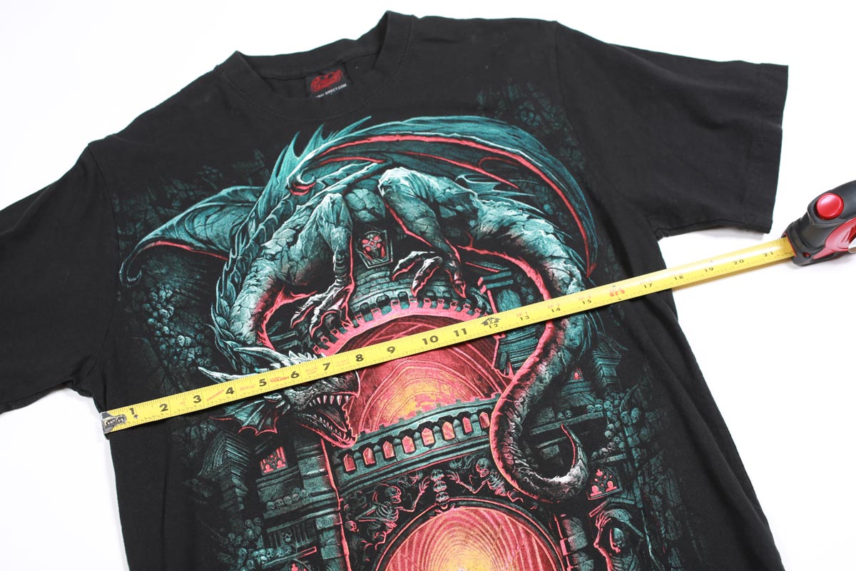 Spiral Direct Drago Wizard maglietta nera M vintage