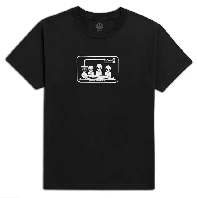 Alien Workshop Abduction t-shirt nera cotone uomo