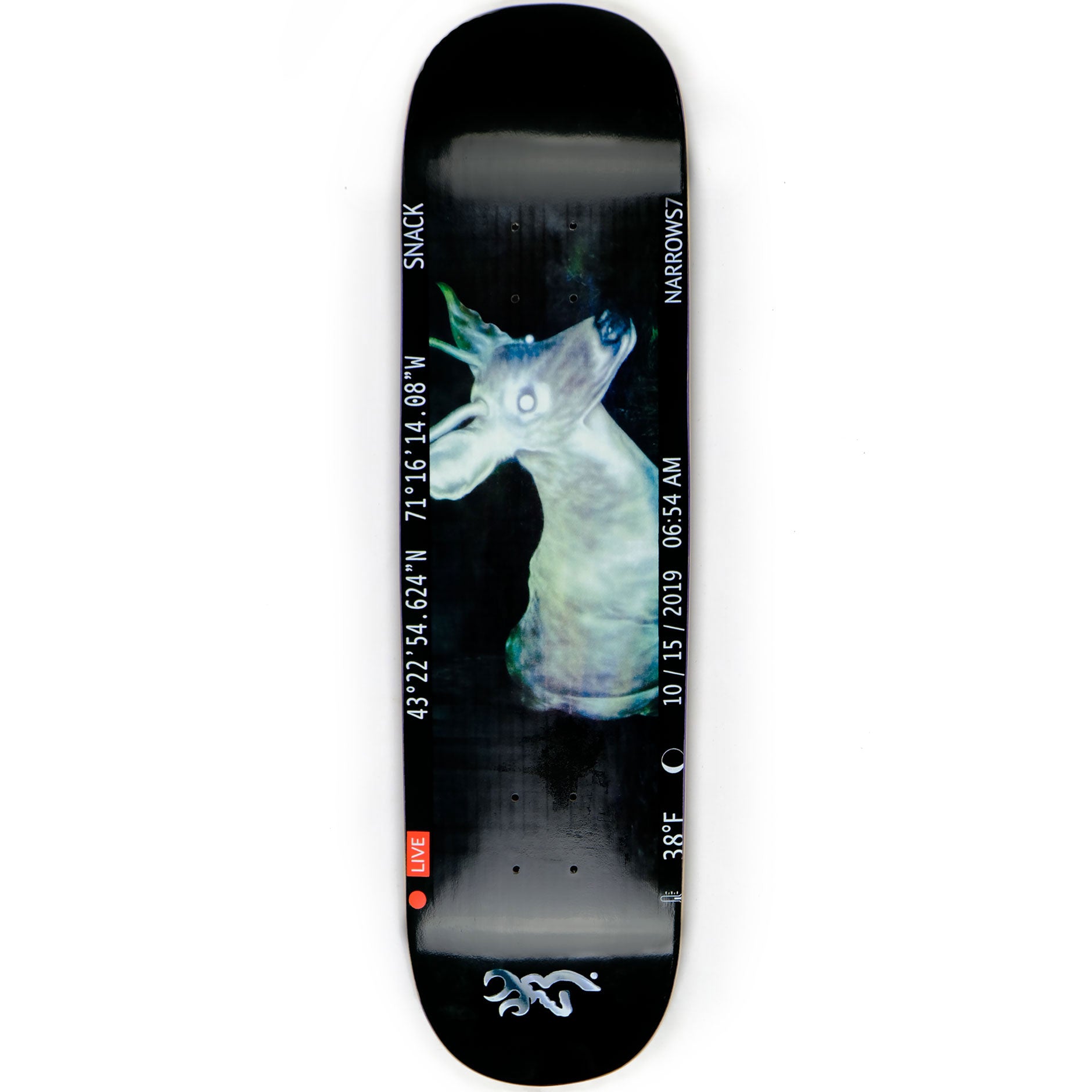 Snack May Trailcam tavola skateboard fosforescente