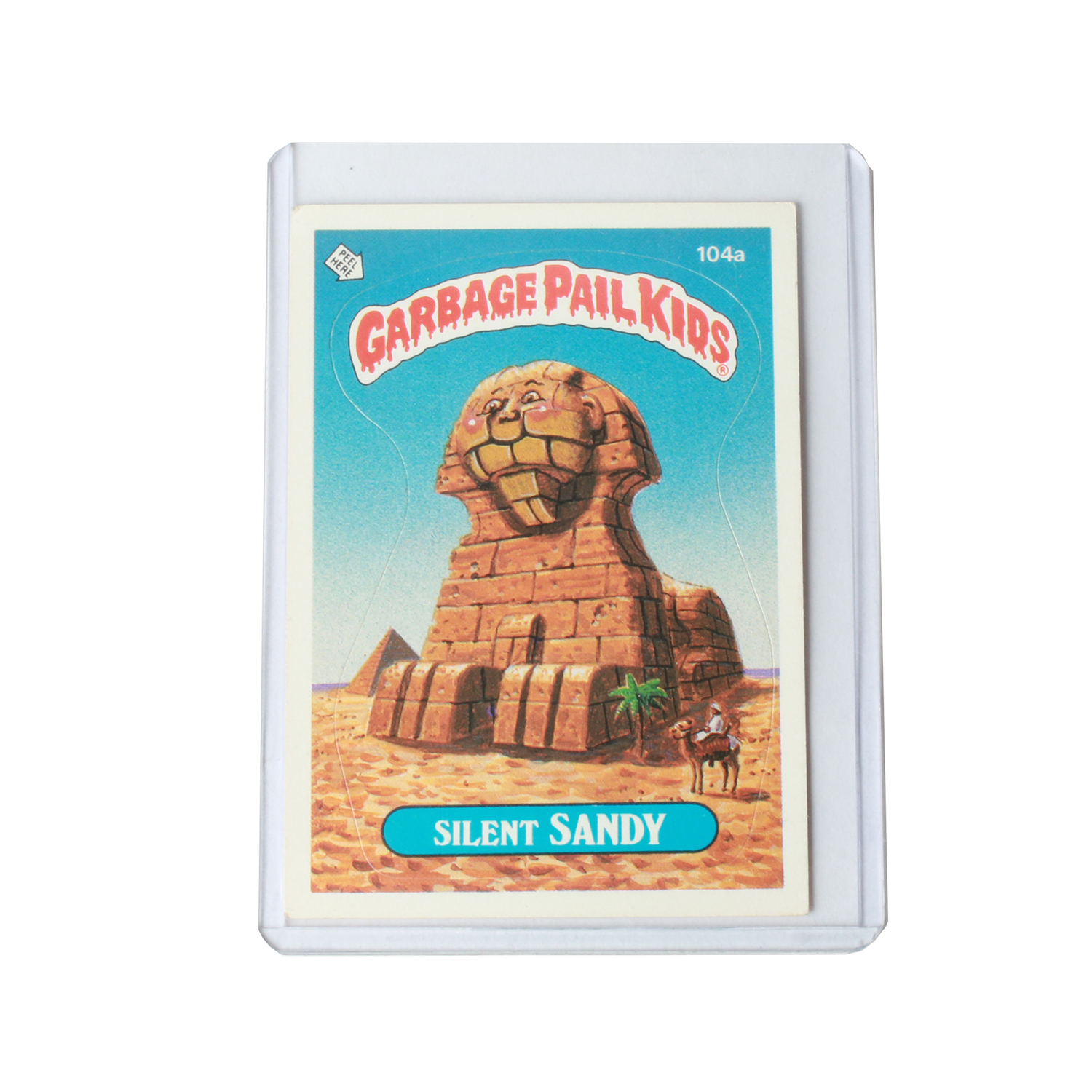 Garbage Pail Kids Silent Sandy carta collezionabile 1986 Series 3