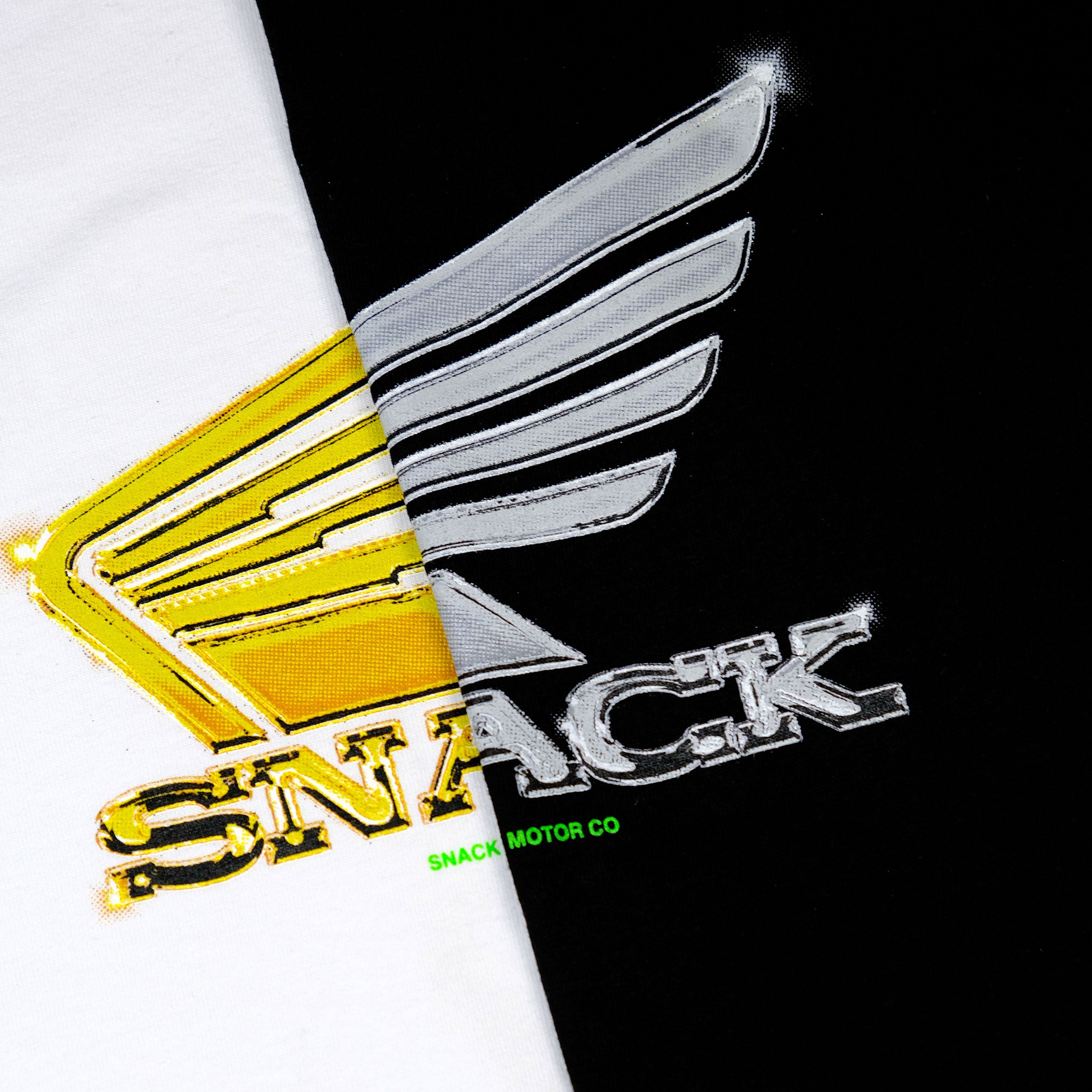 Snack Chrome Wings T-Shirt Bianca Cotone