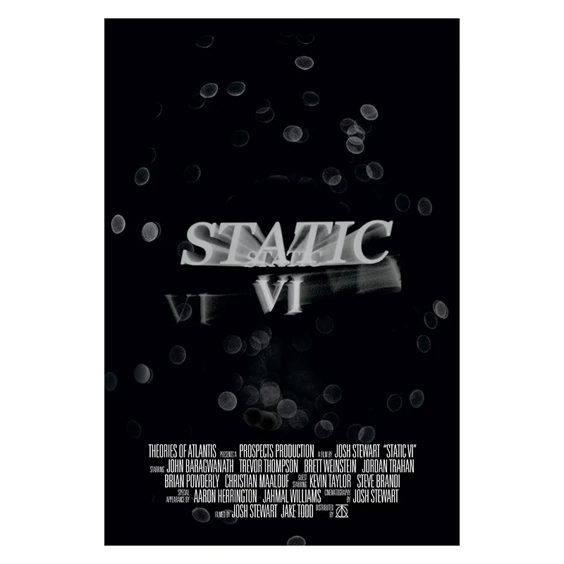 Theories Static VI poster serigrafato 24x30 carta pesante