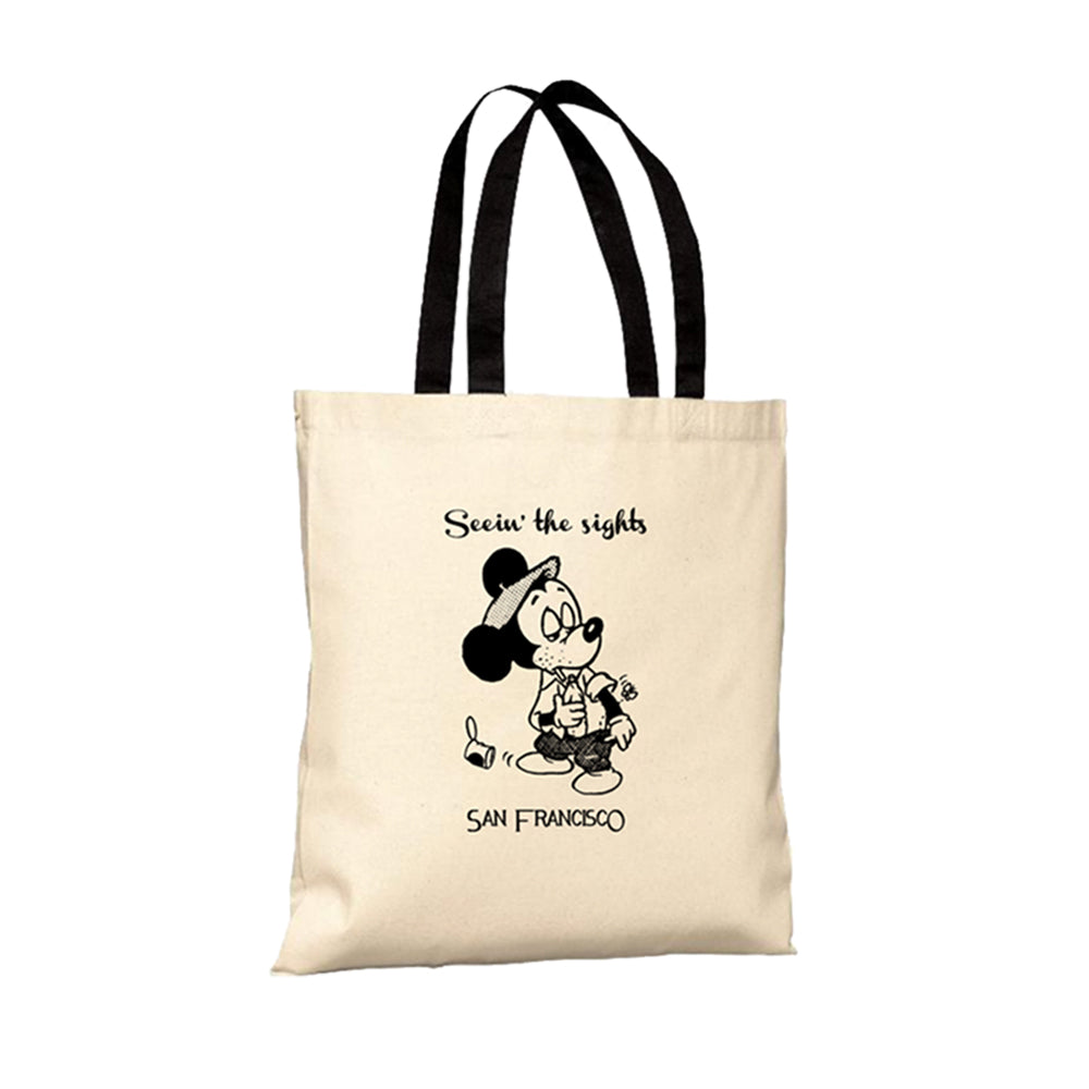 Snack Seein The Sights tote bag tela stampata
