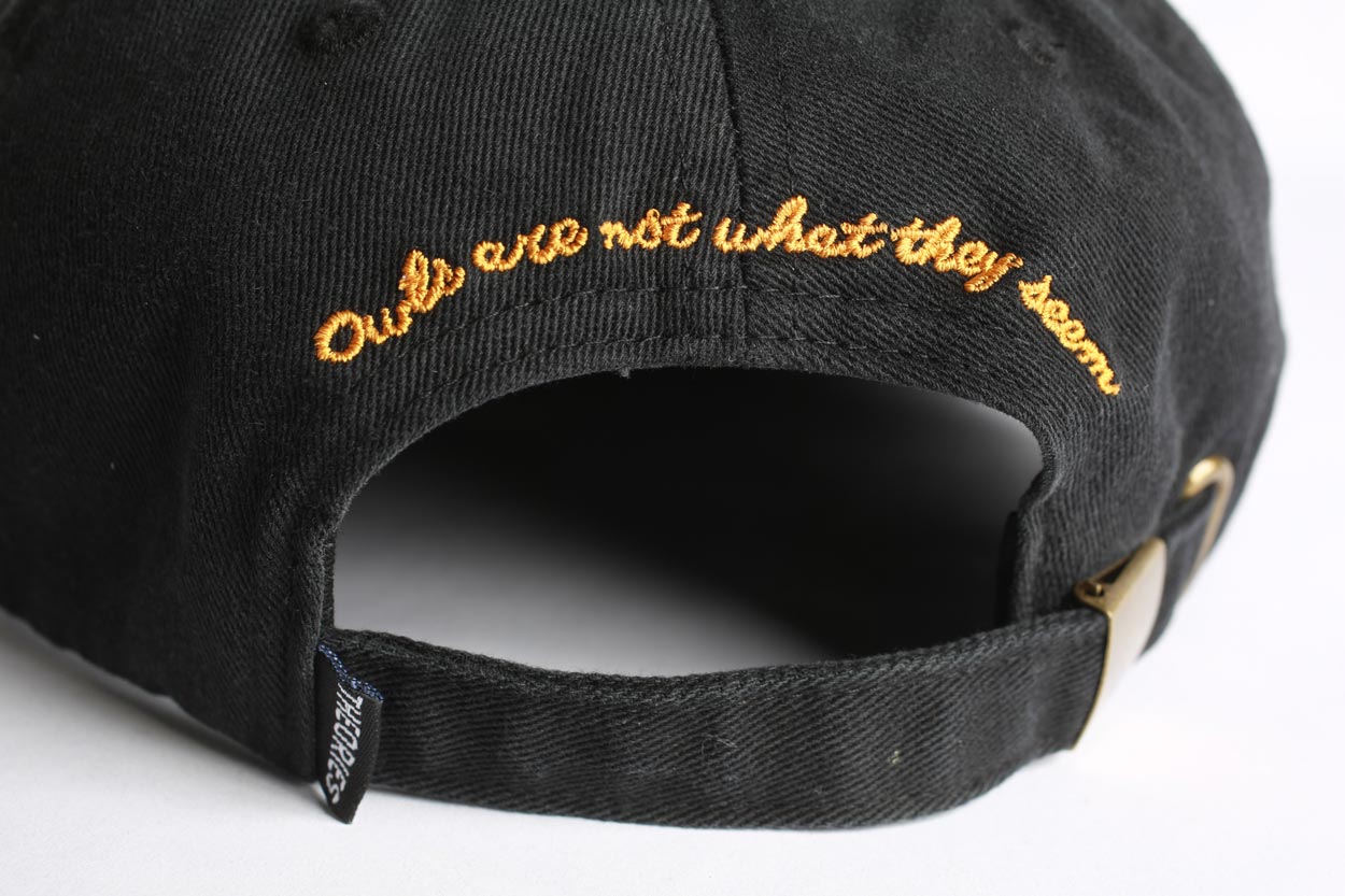 Theories Not What They Seem cappello strapback nero cotone