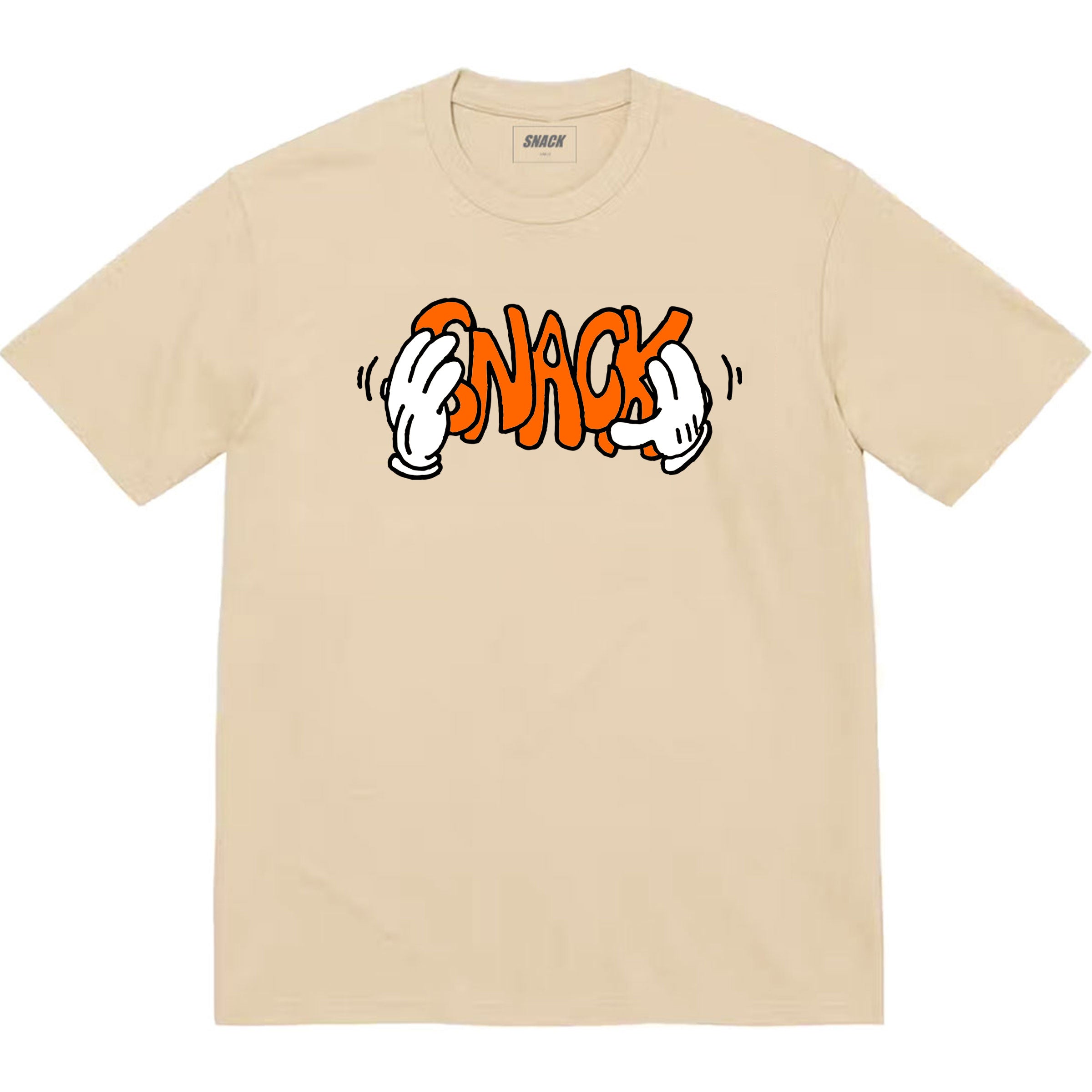 Snack Skateboarding Good Hands t-shirt crema cotone