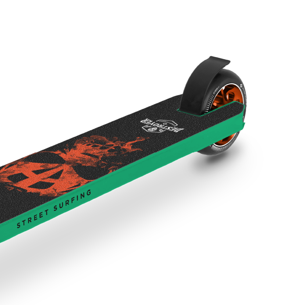 Street Surfing Destroyer Smoked Skull Green monopattino stunt