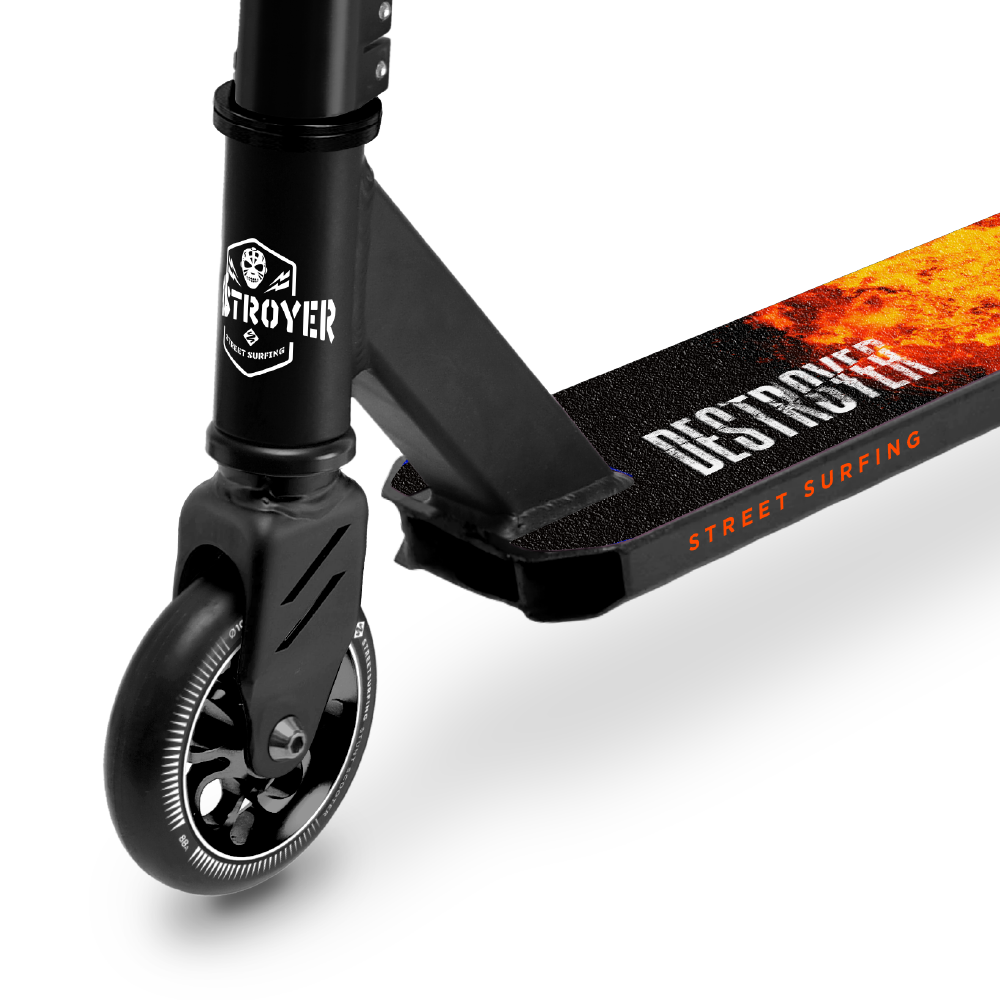 Street Surfing Destroyer monopattino stunt Pyro Black 100 mm