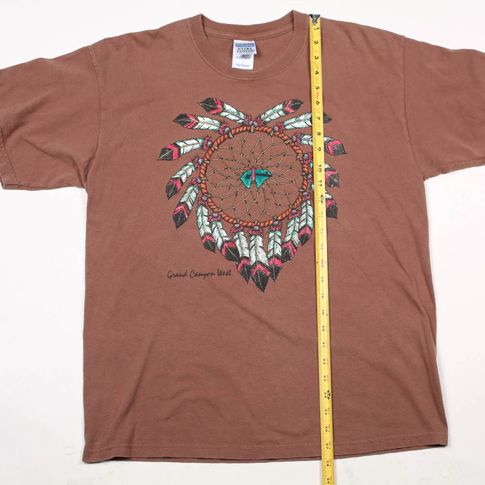 Grand Canyon West t-shirt vintage marrone L cotone USA