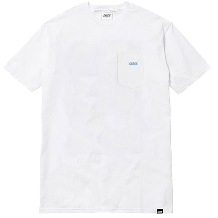 Snack Bullitt t-shirt bianca cotone taschino
