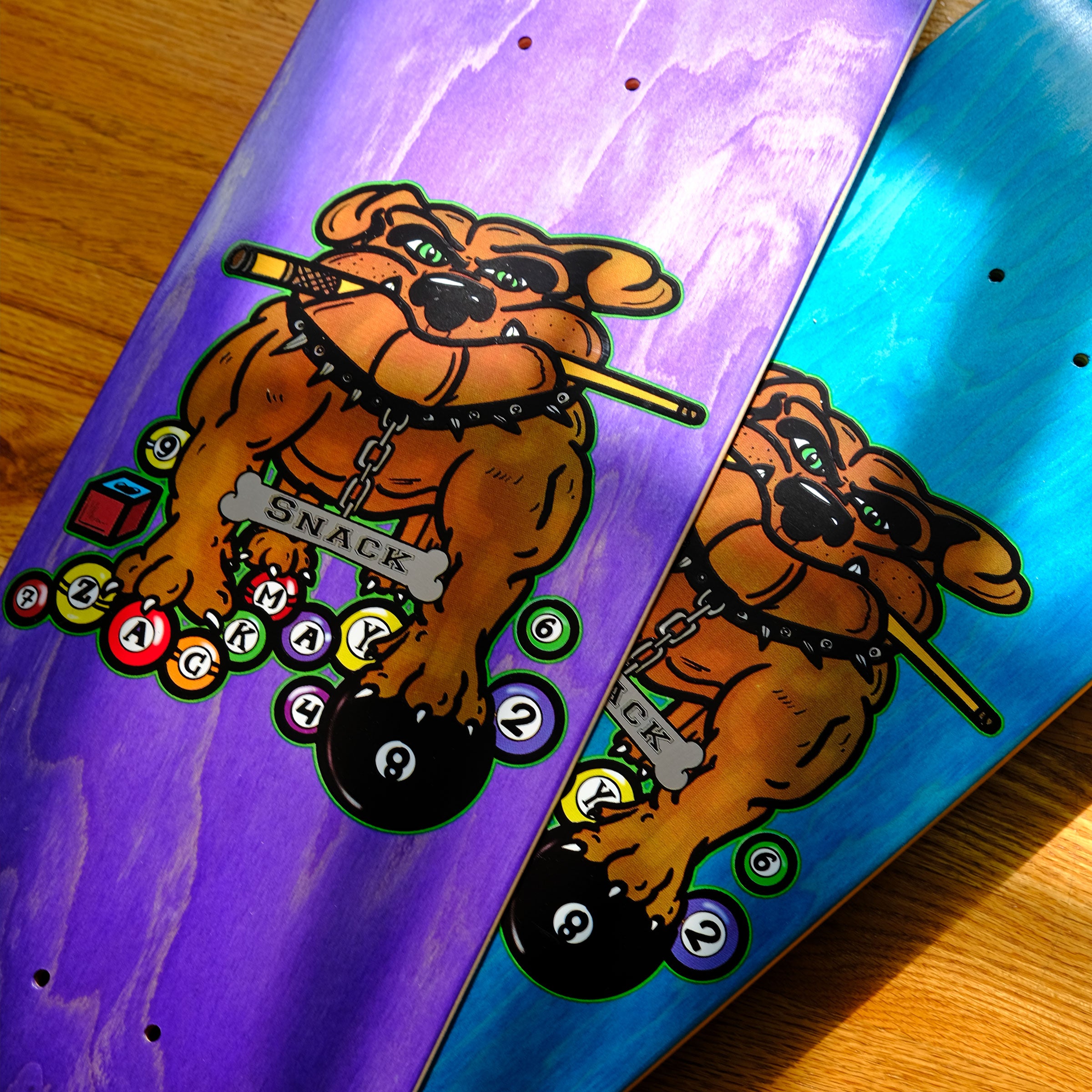 Snack May Billiards Bully tavola skate 8.25 verde