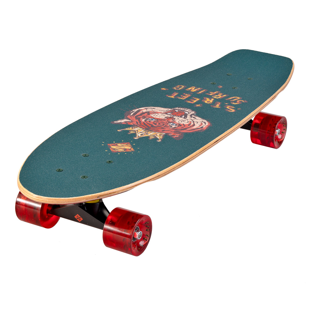 Street Surfing Cruiser Kicktail 28 skateboard Royal Tiger 28"