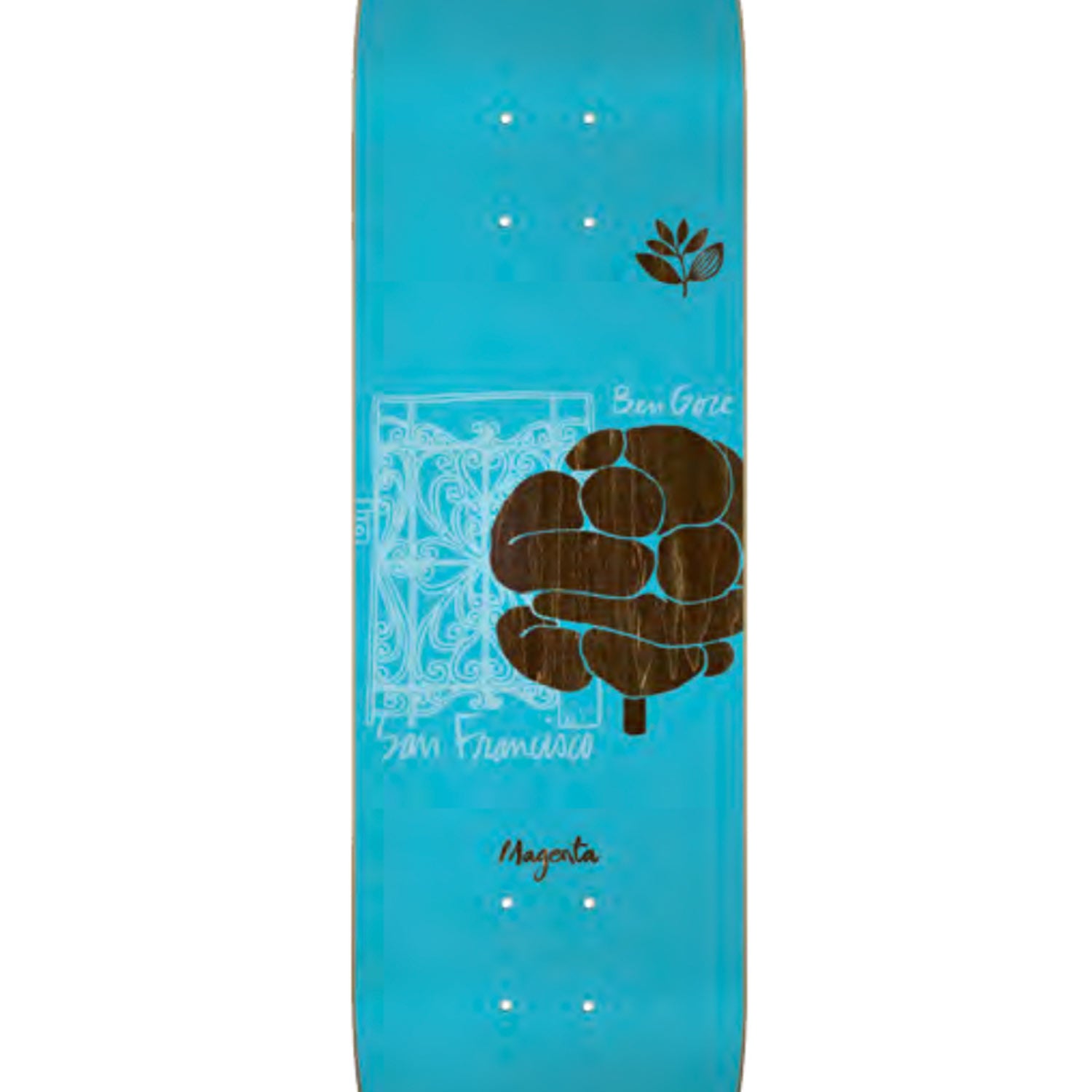 Magenta Ben Gore Home Series tavola skateboard 8.125" acero