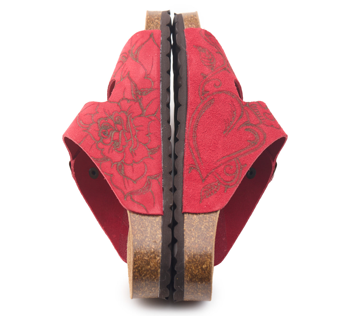 AC Longboards 420 Red Rose sabot pelle doppia fascia