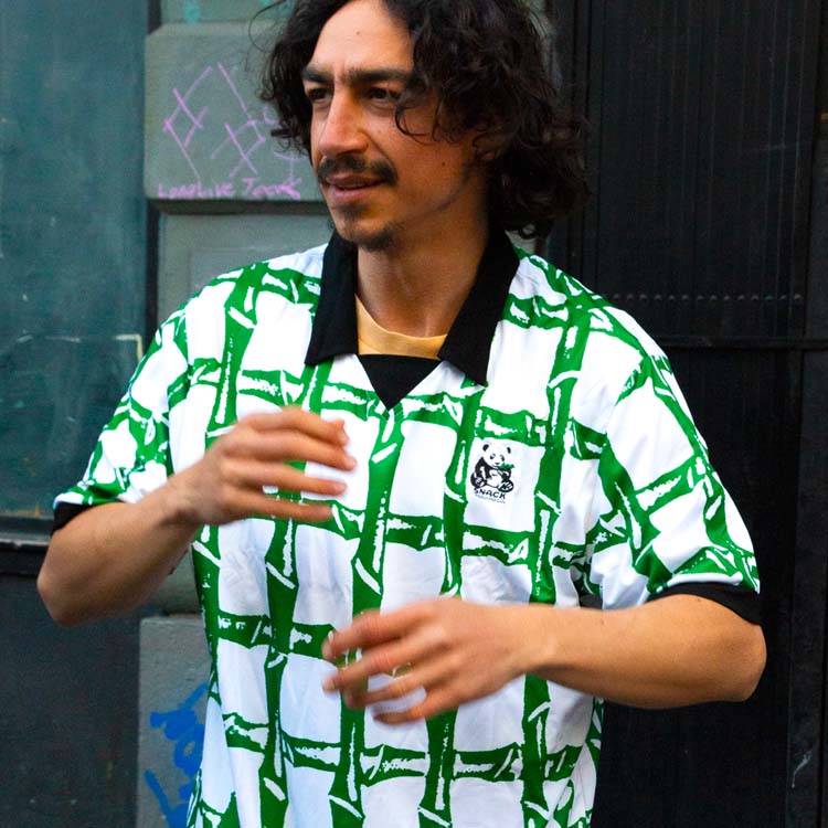 Snack Skateboarding Bamboo maglia calcio mesh traspirante
