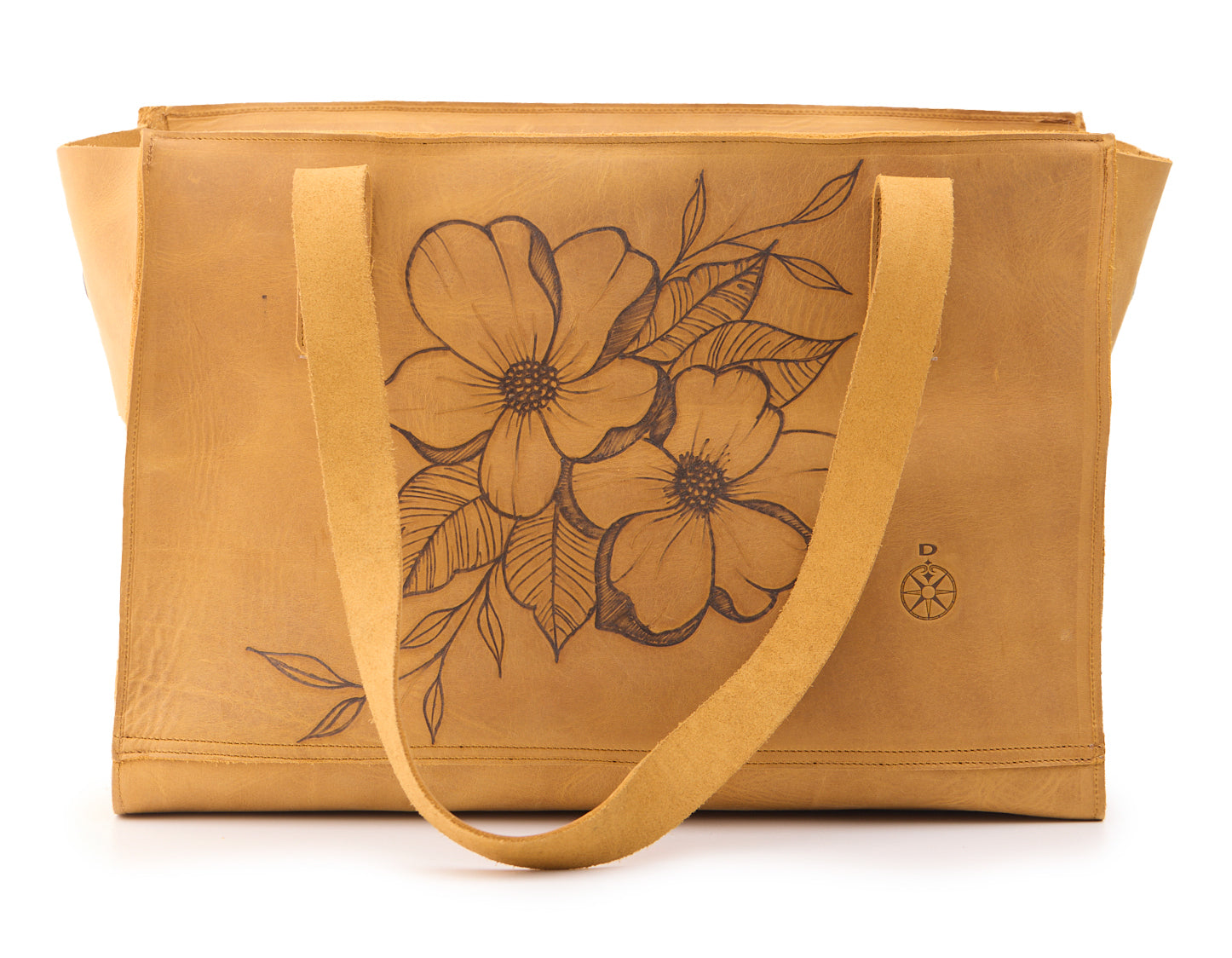 AC Longboards Shopping Bag Fiori shopper pelle floreale