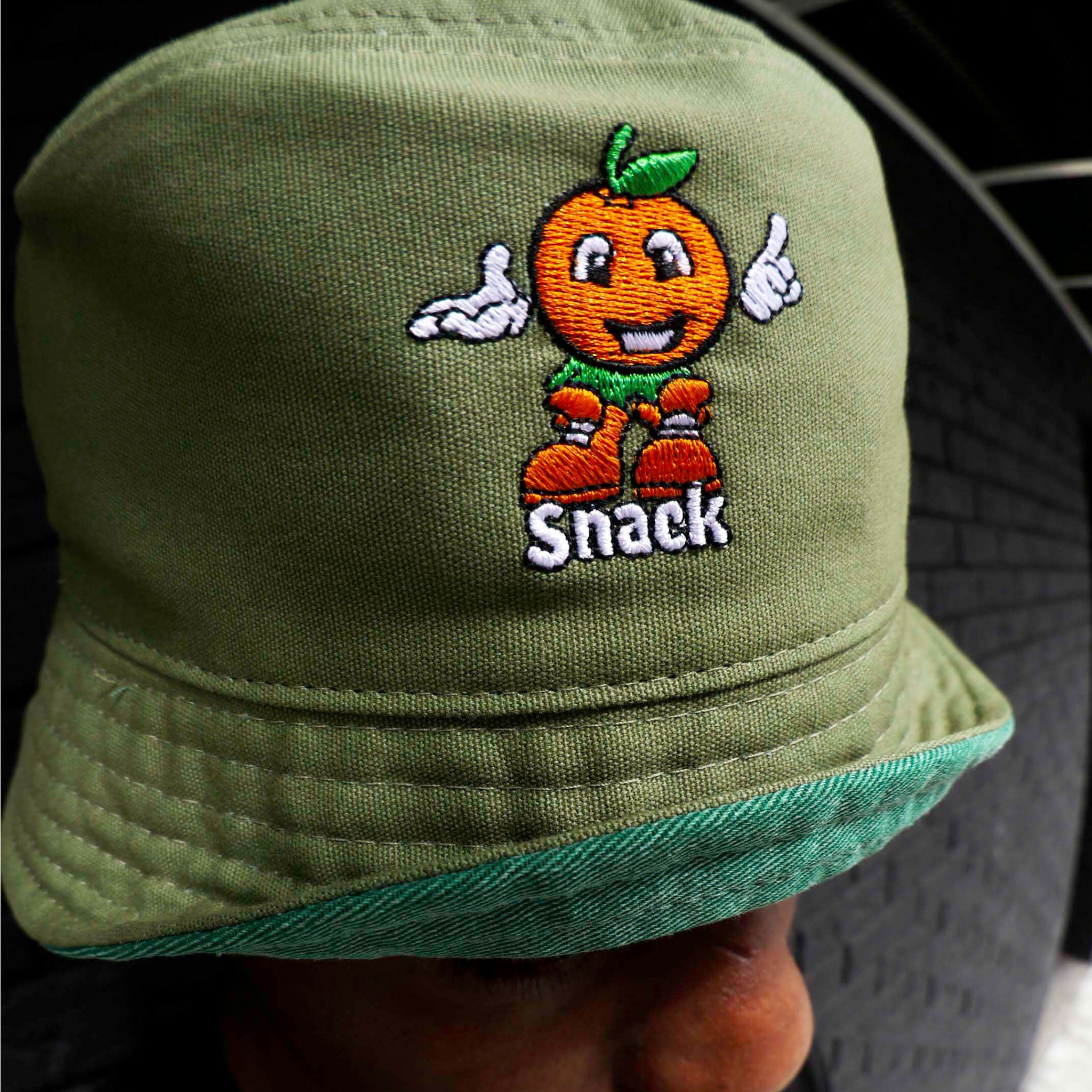 Snack Citrus cappello bucket reversibile olive