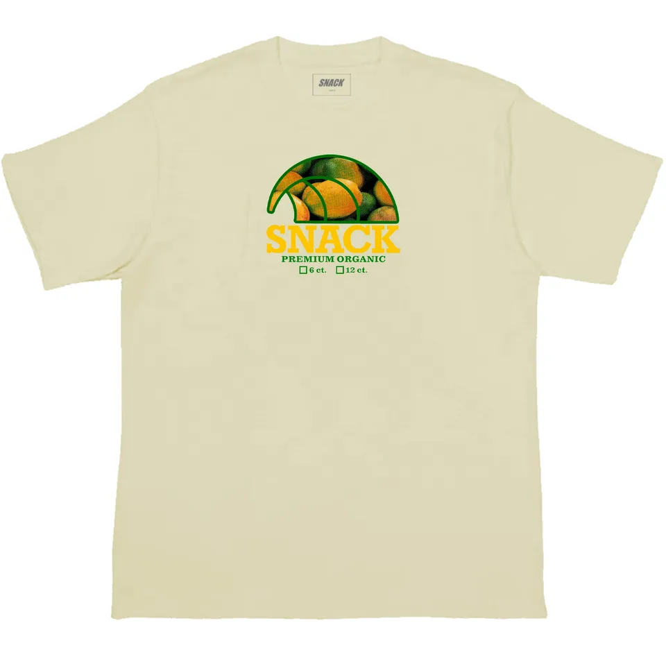 Snack Mango maglietta cotone grafica serigrafata