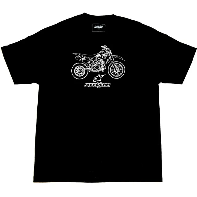 Snack Jawn Pit Bike t-shirt nera cotone