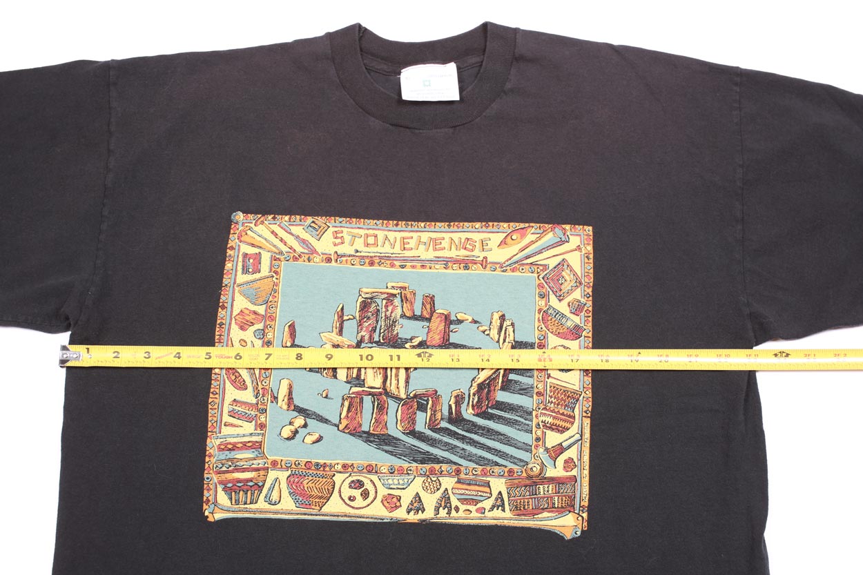 English Heritage Stonehenge maglietta vintage nera XL