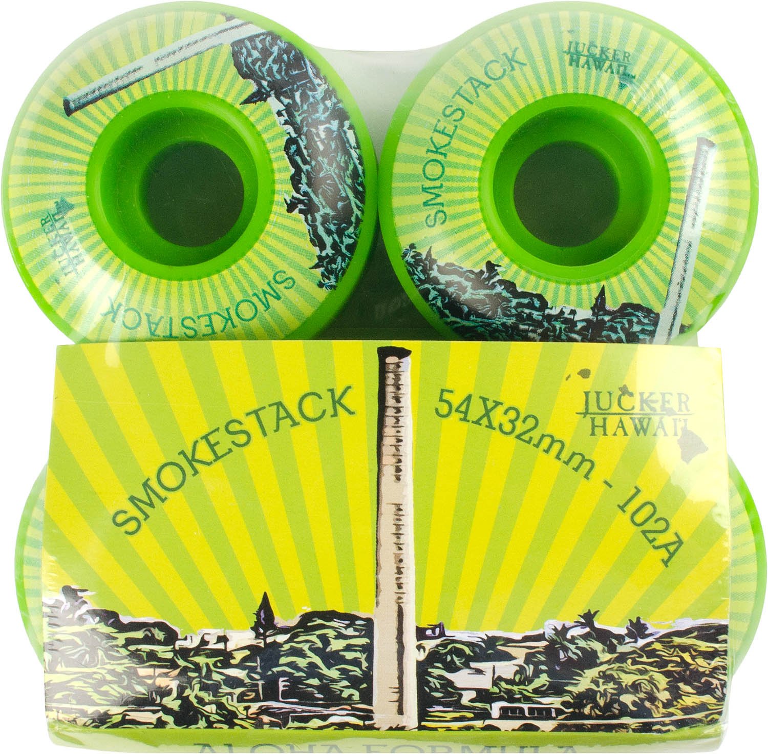 Jucker Hawaii Smokestack ruote skateboard 54 mm 102A