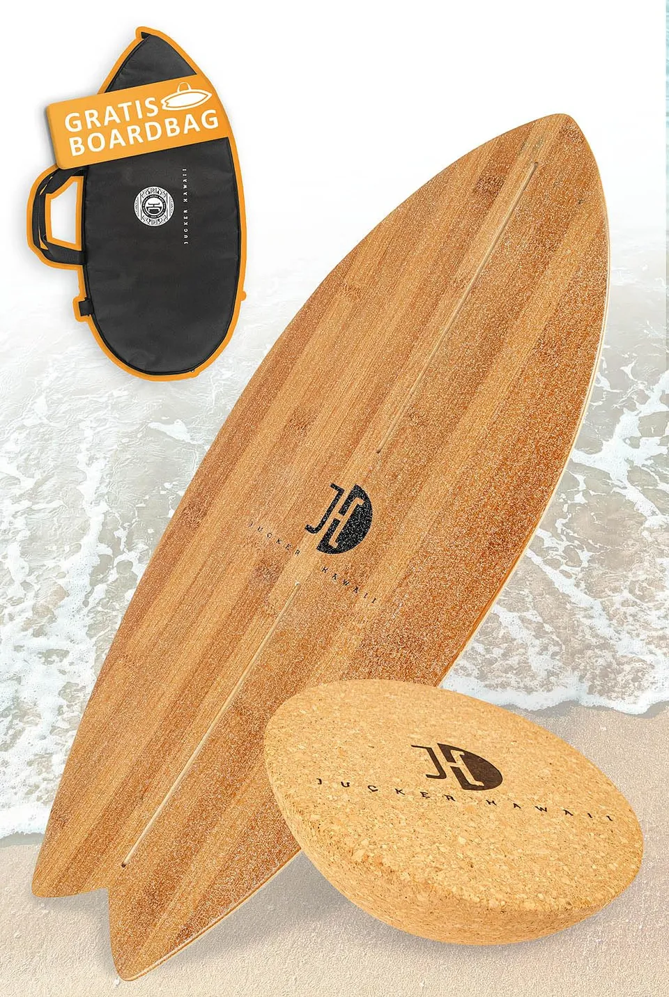 Jucker Hawaii Ocean Rocker balance board bamboo sughero