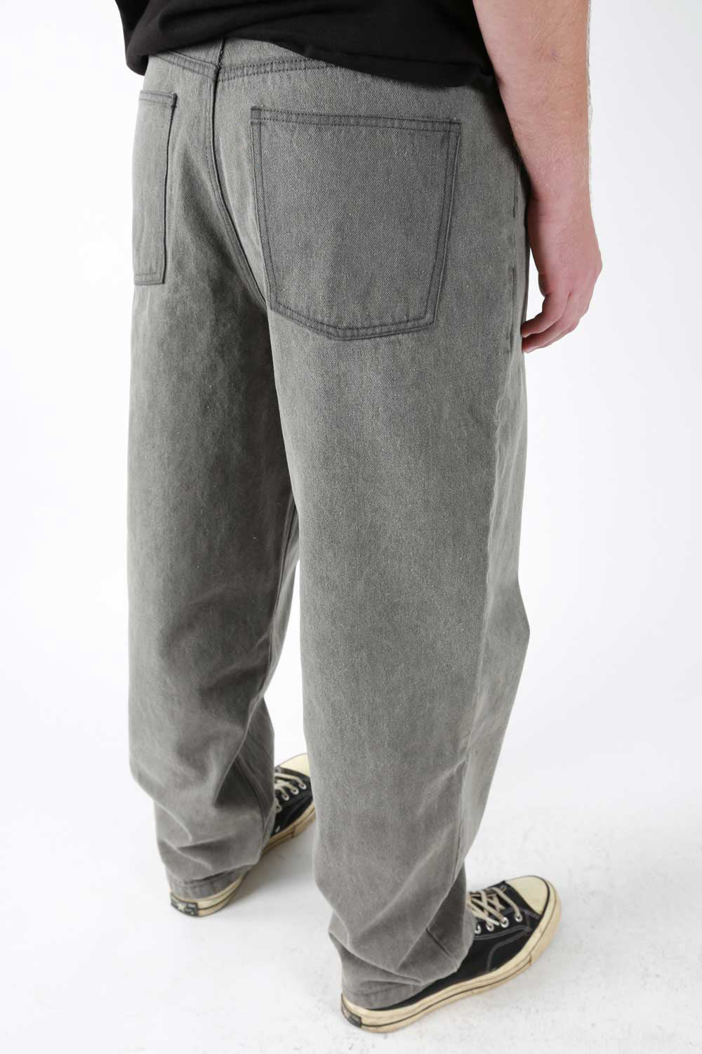 Theories Plaza jeans baggy grigio denim 11.5oz