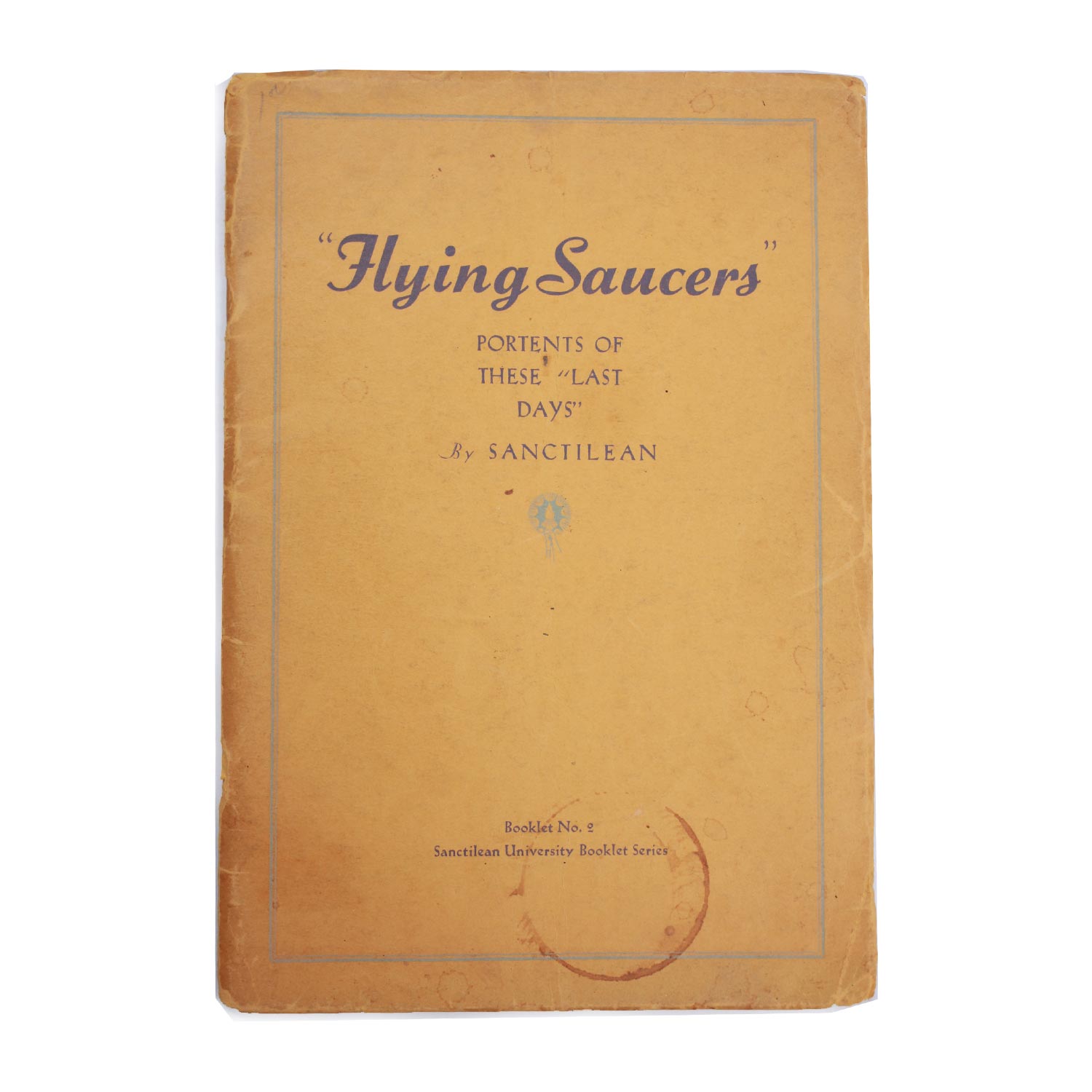 Flying Saucers Portents libro vintage UFO 1950 prima edizione