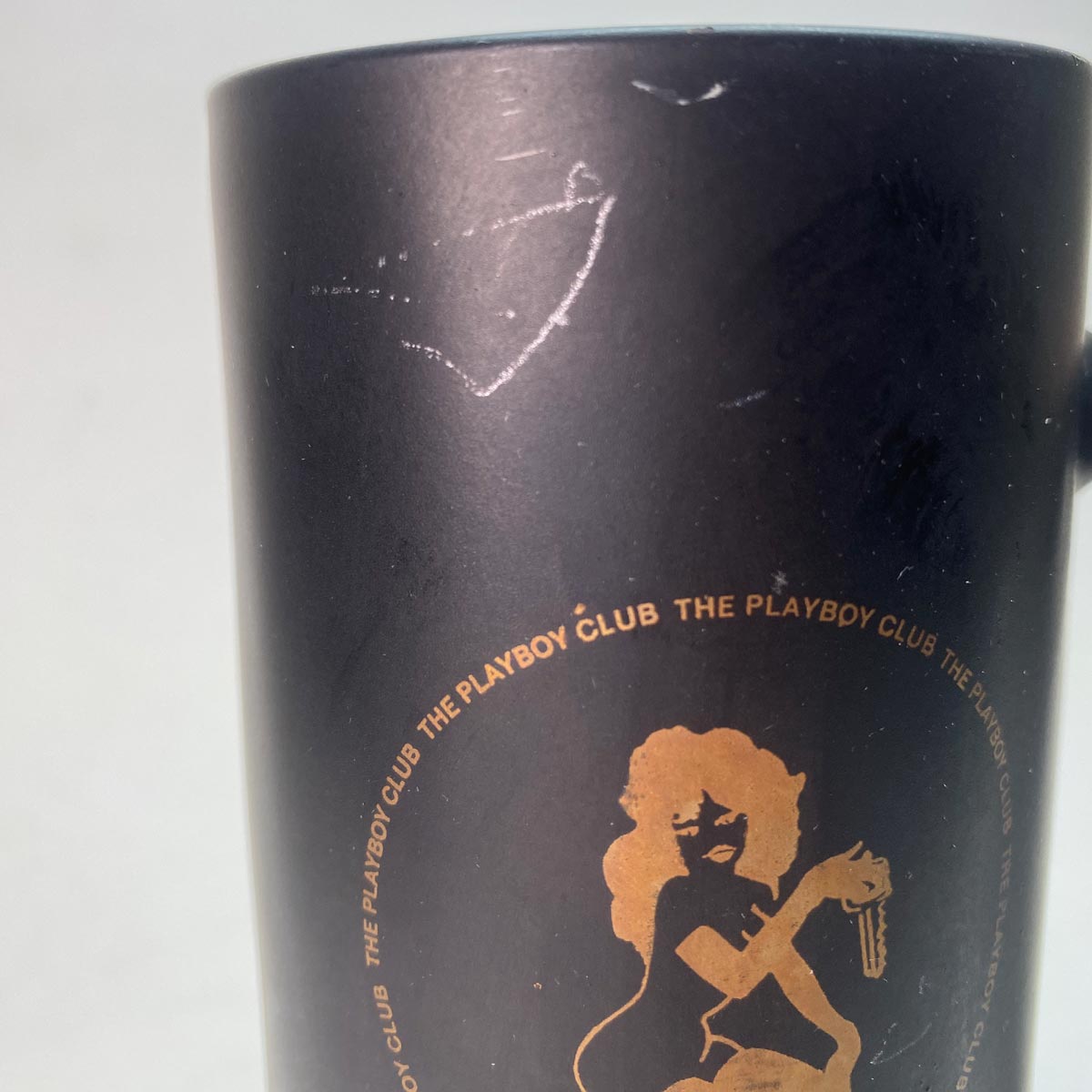 Playboy Club tazza vetro nero anni 70 vintage