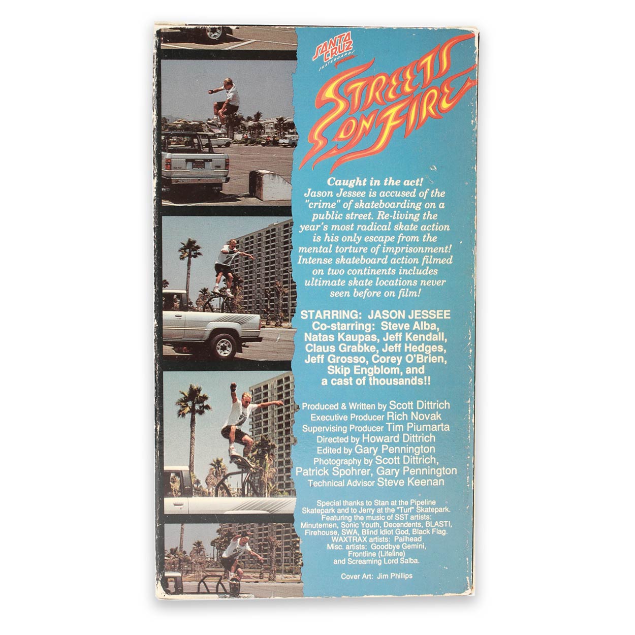 Santa Cruz Streets on Fire videocassetta VHS 1989