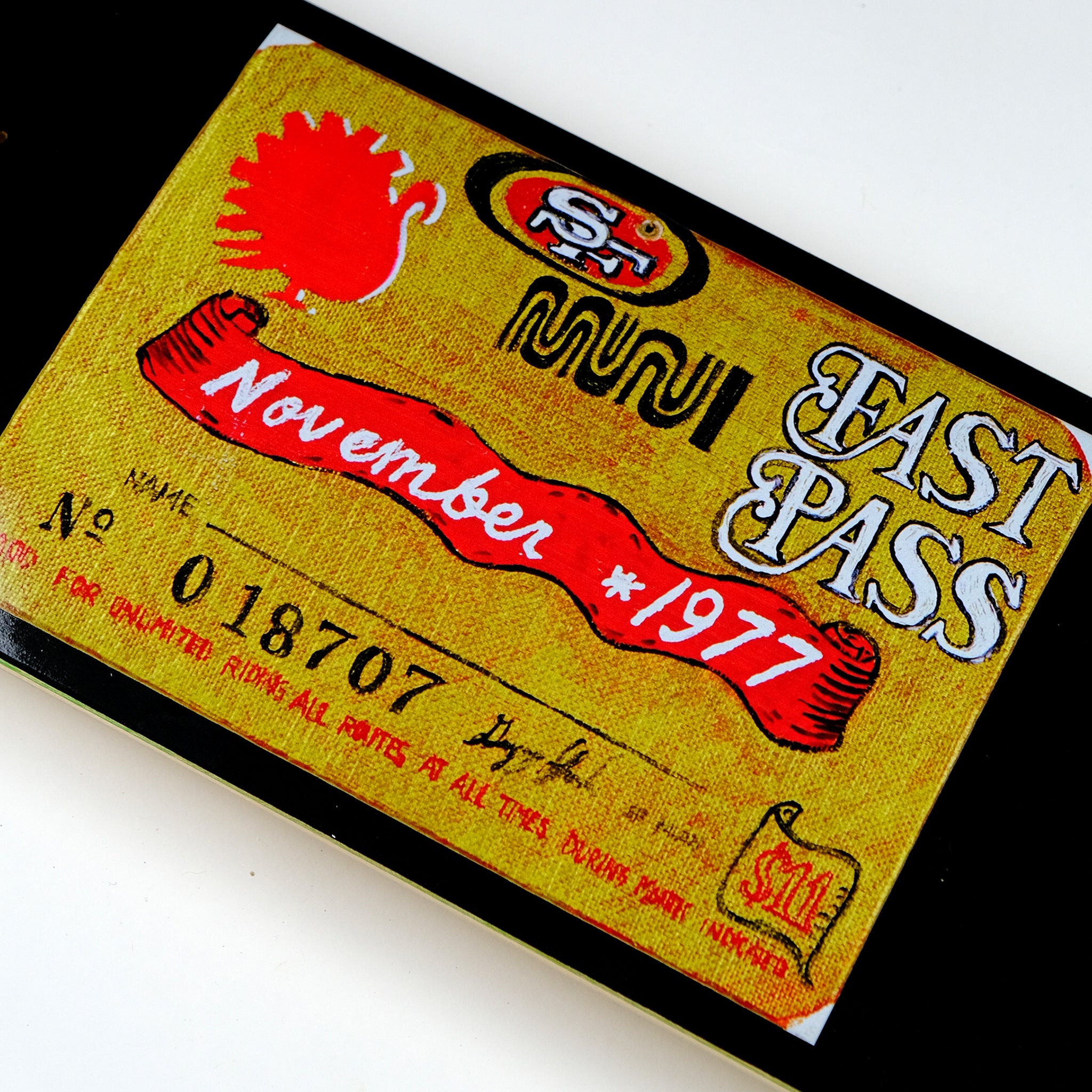Snack Krebs Fast Pass November 1977 tavola skateboard 8.5 SG