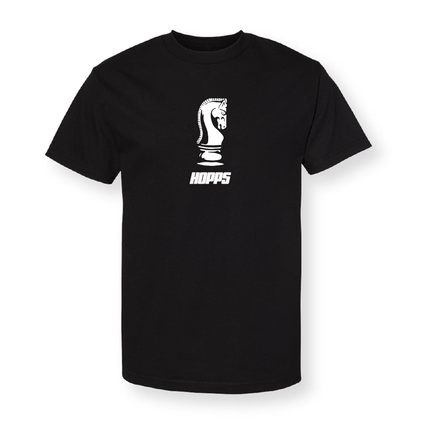 Hopps Chess t-shirt cotone nera