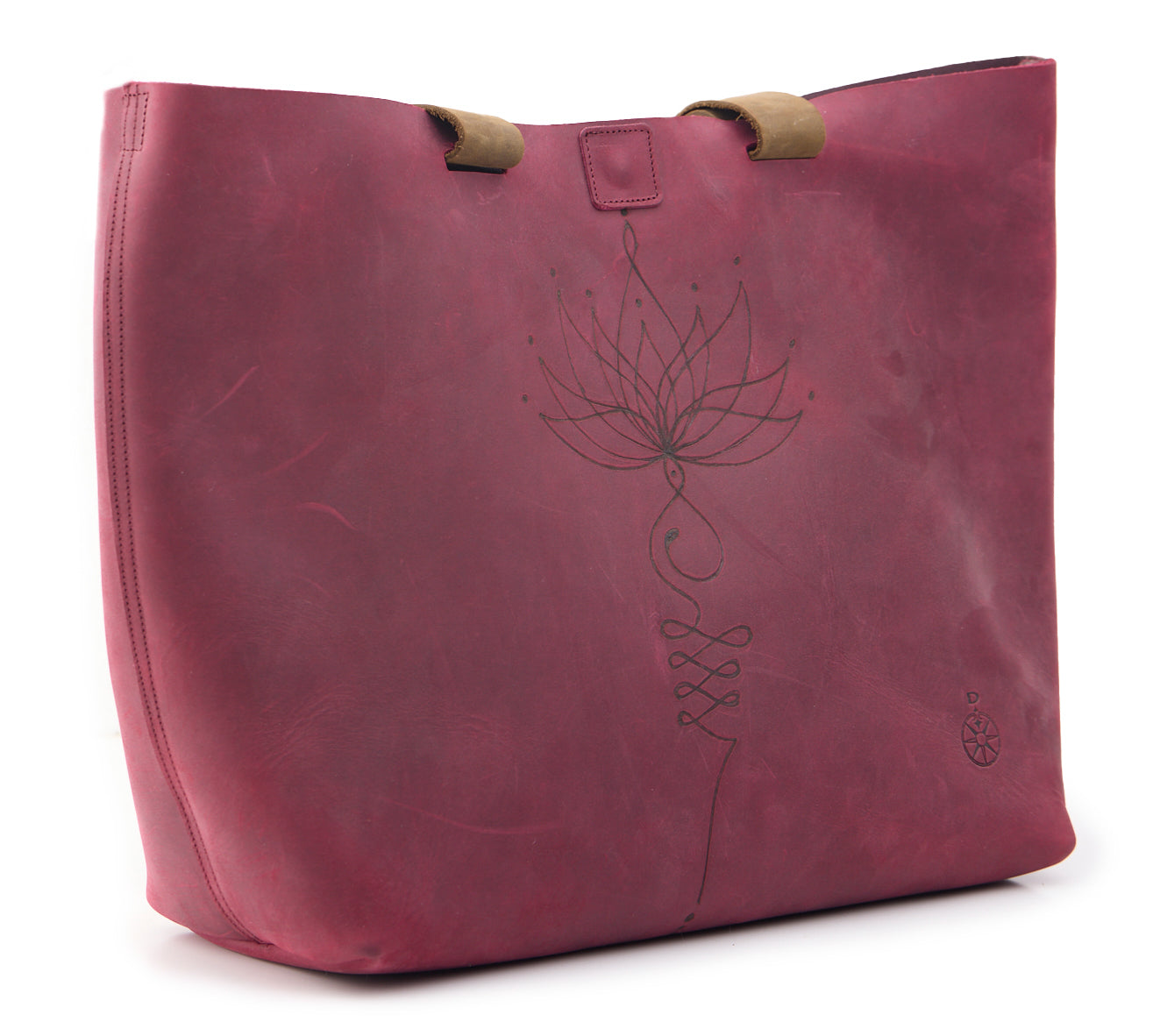 AC Longboards Garnet Mandala Flower borsa pelle chiara