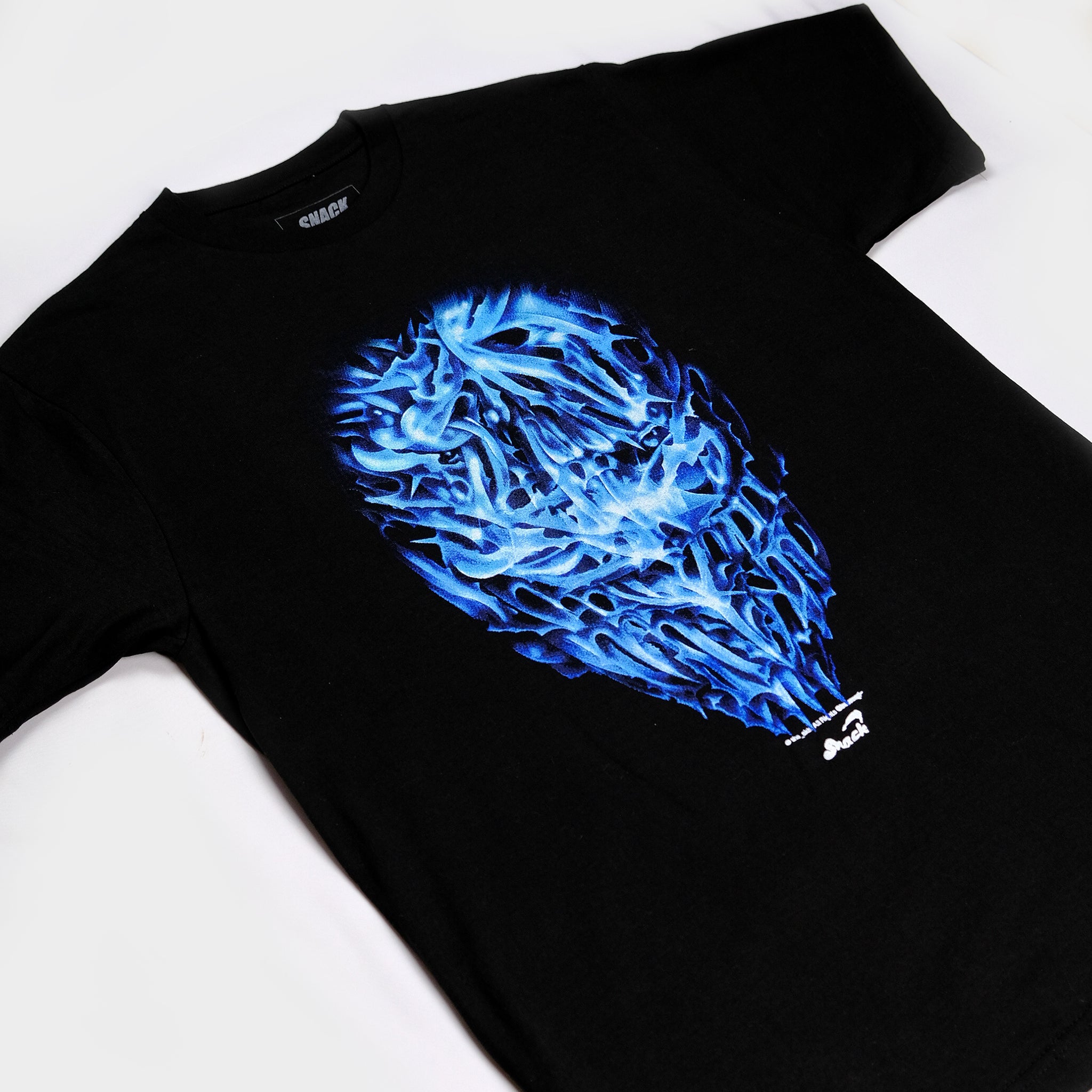 Snack Chrome Face t-shirt cotone serigrafata