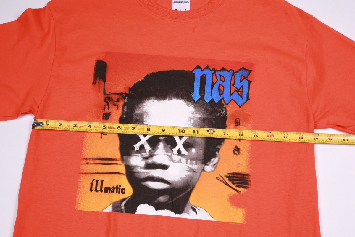 Nas Illmatic t-shirt arancione taglia M