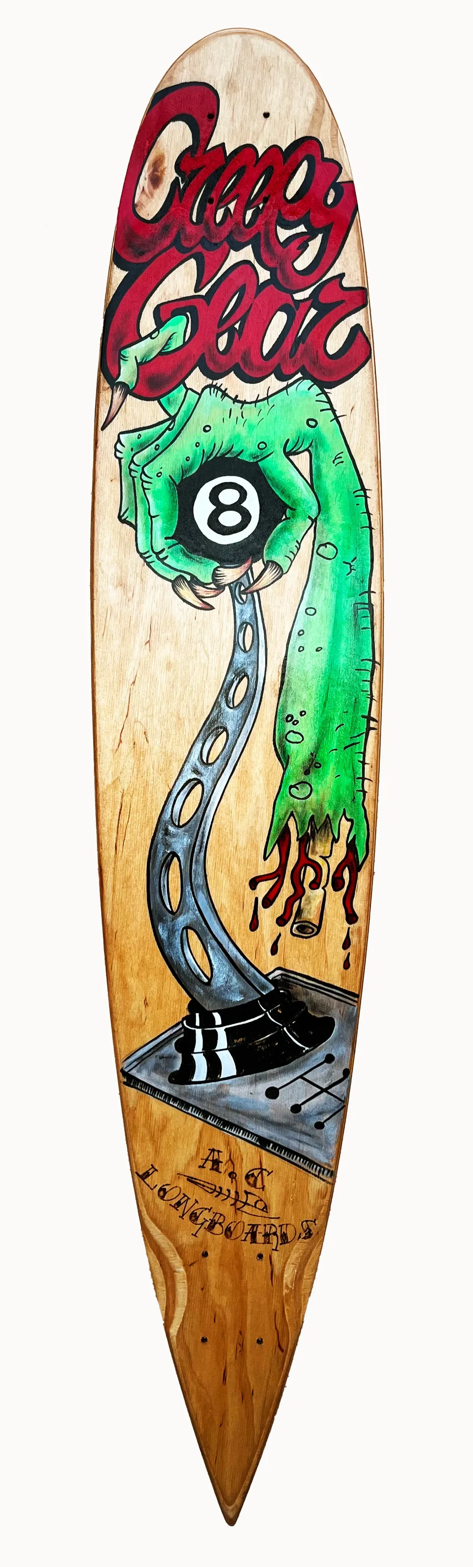 AC Longboards Pintail Creepy Gear longboard 43,3" resina