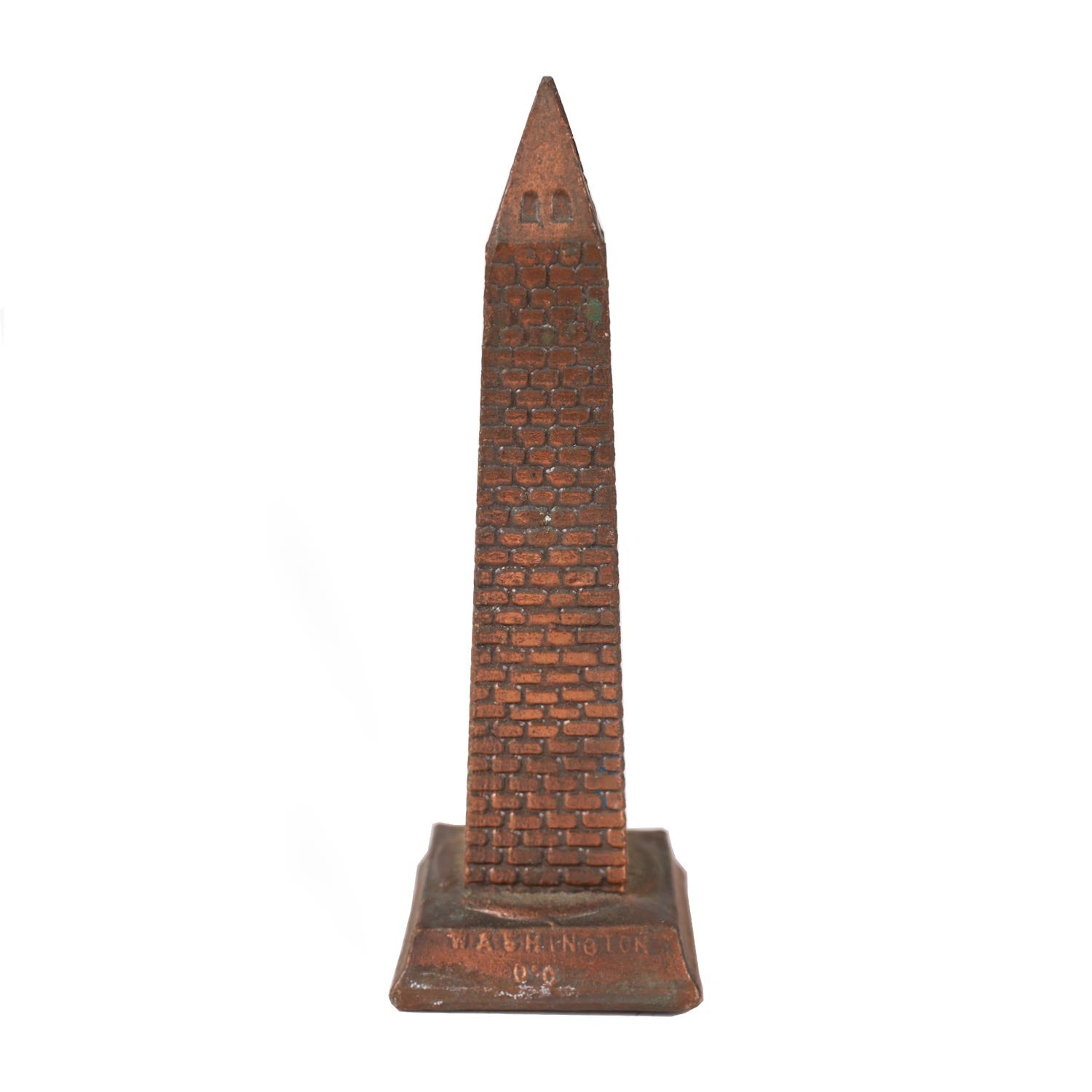 Washington Monument termometro souvenir bronzo vintage