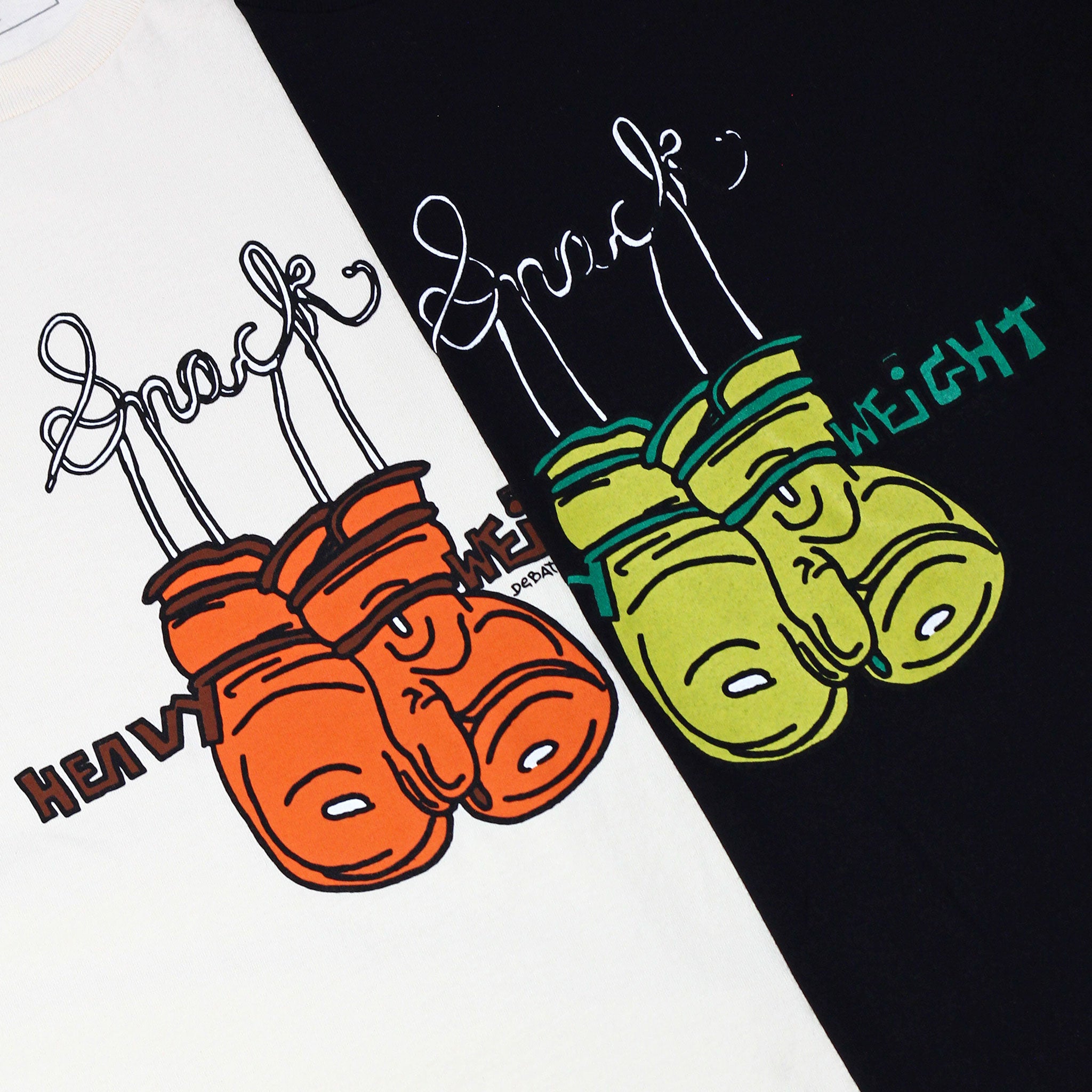 Snack Heavyweight Tee maglietta crema in cotone