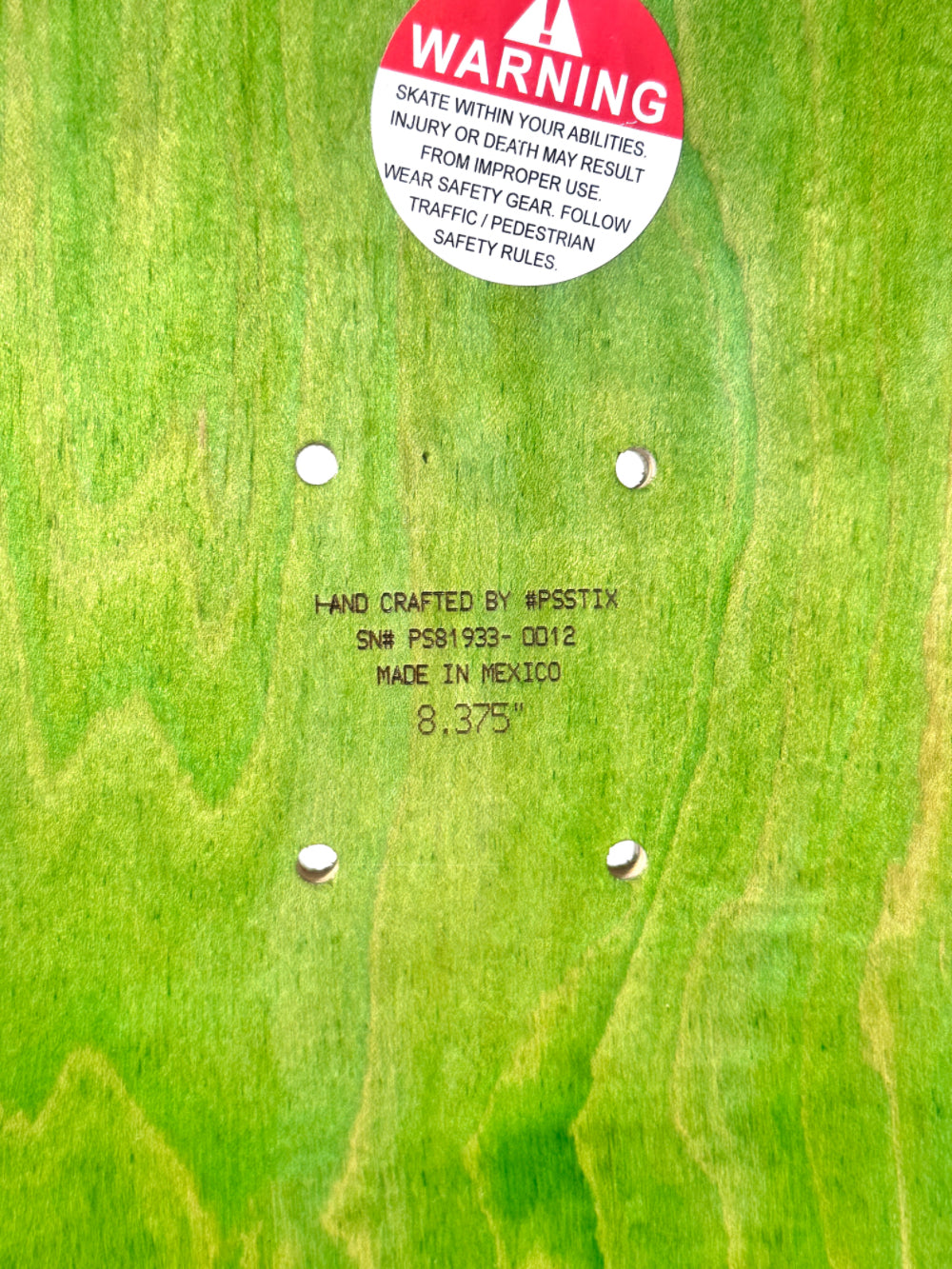 Last of the Mohicans tavola skate 8.375" acero