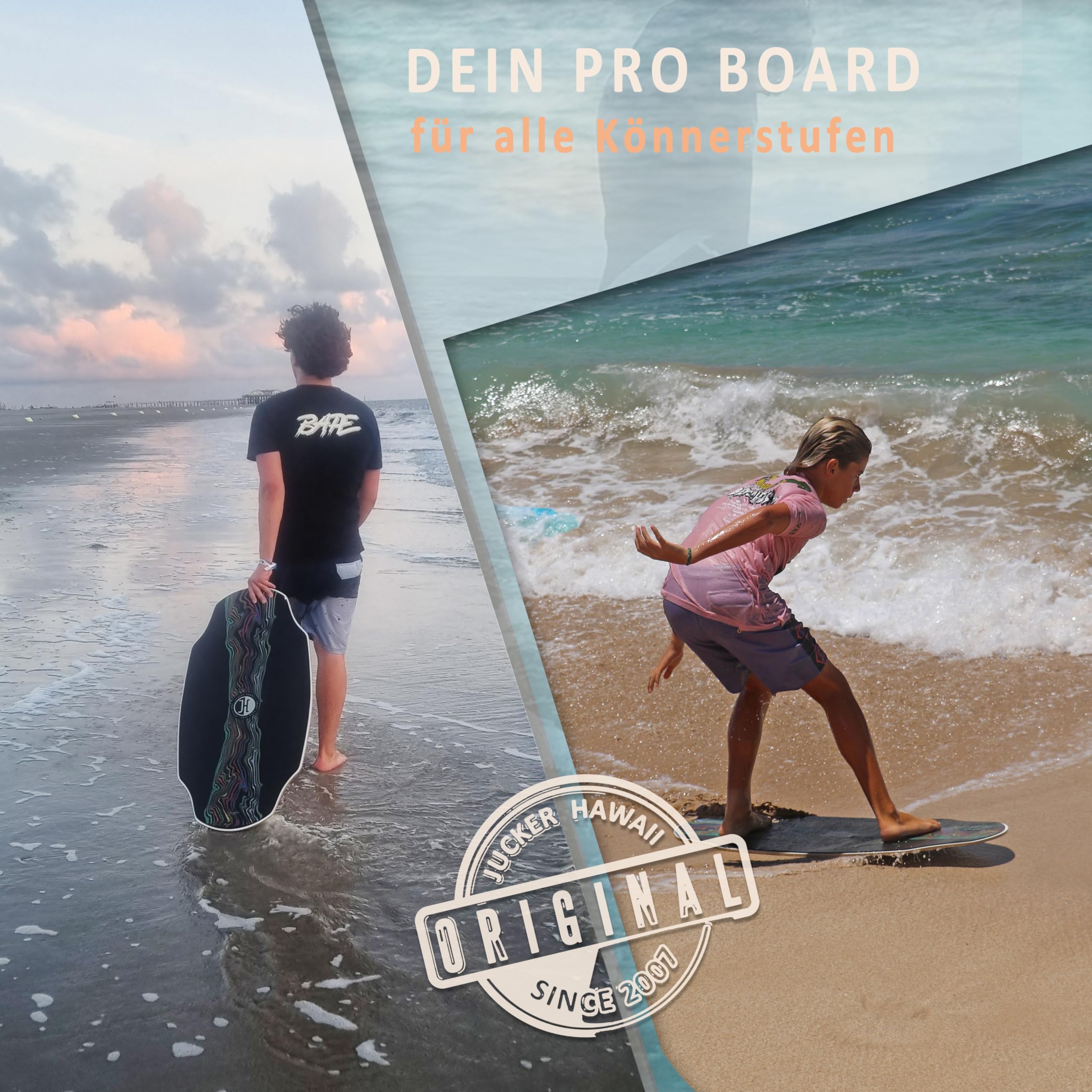 Jucker Hawaii HPL AKA Blue Pro skimboard antiscivolo EVA