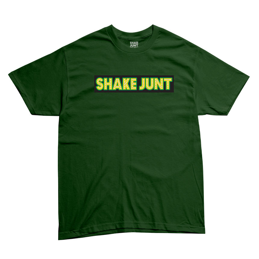 Shake Junt Stretch Sticker t-shirt verde in cotone