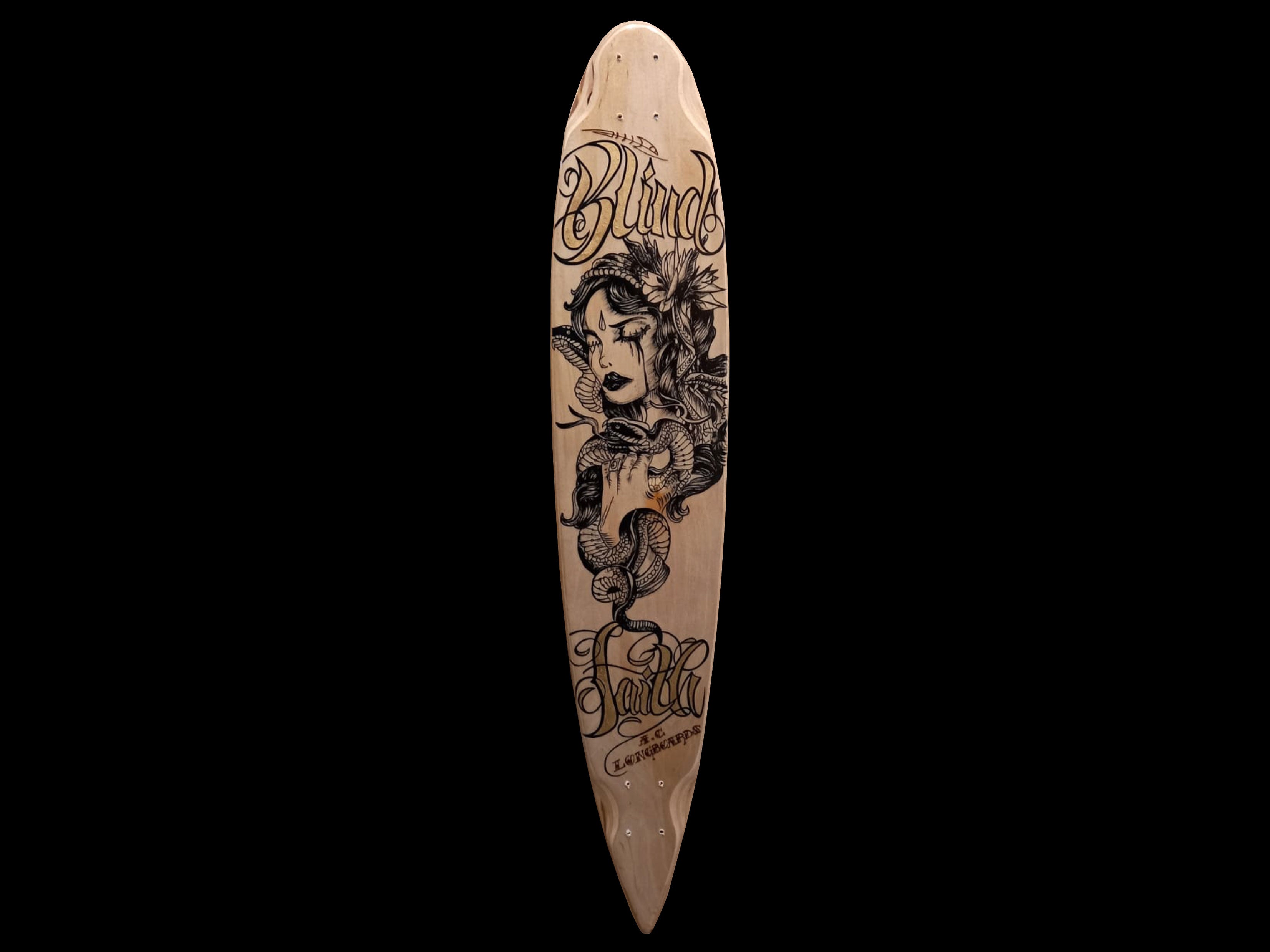AC Longboards Blind Faith tavola pintail 43,3” betulla