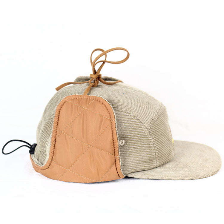 Snack Buck berretto 5 panel velluto paraorecchie