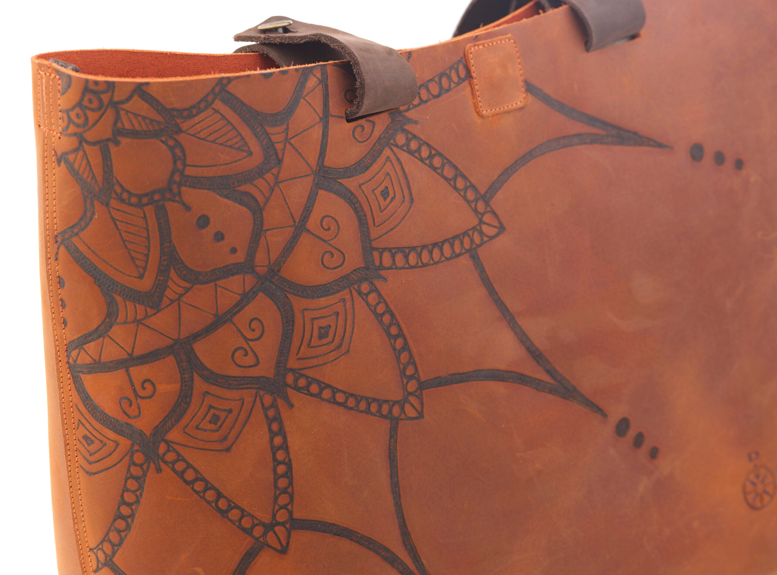 AC Longboards Rusty Mandala borsa in pelle ruggine